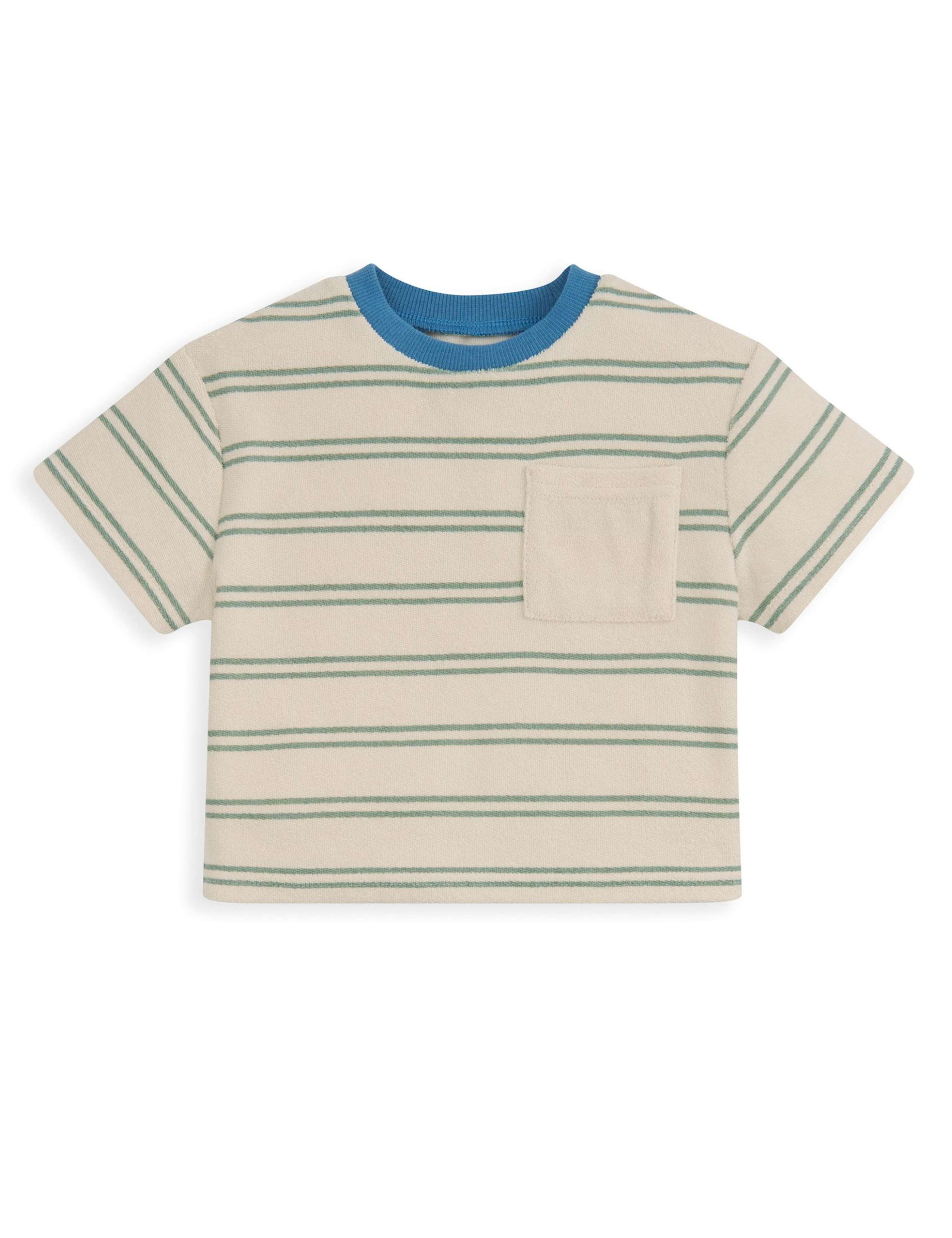 2 Piece Towelling Striped T-Shirt Outfit (0-36 Mths) 3 of 4