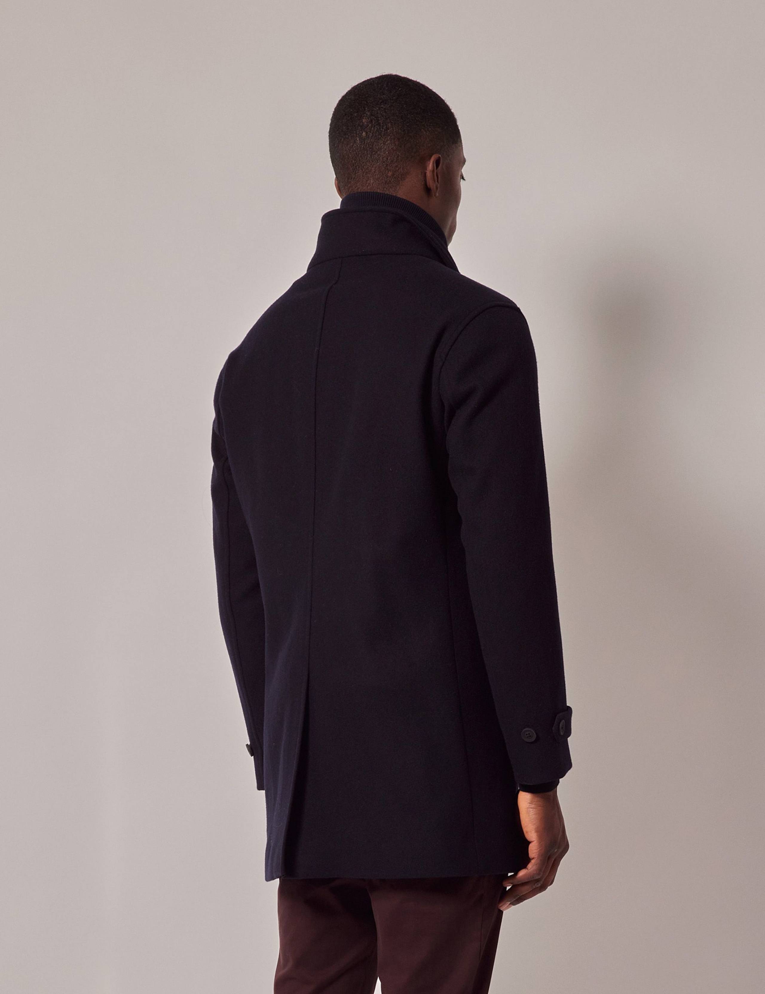 Pure Wool Funnel Neck Overcoat 2 of 2
