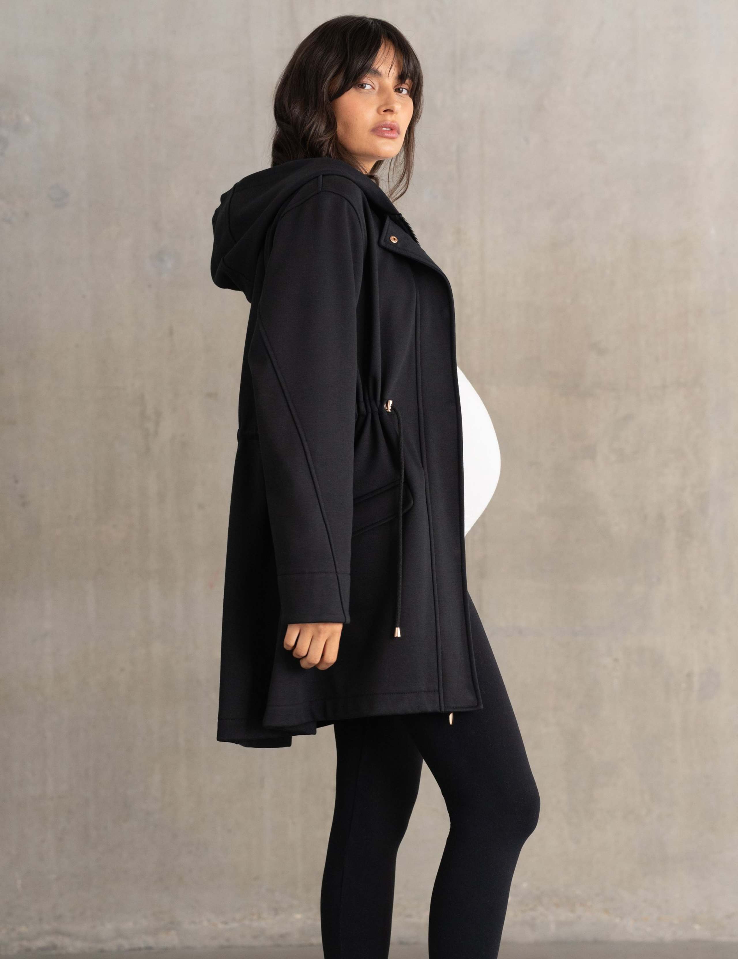 Maternity Cotton Blend Baby Wearing Hoodie 4 of 5