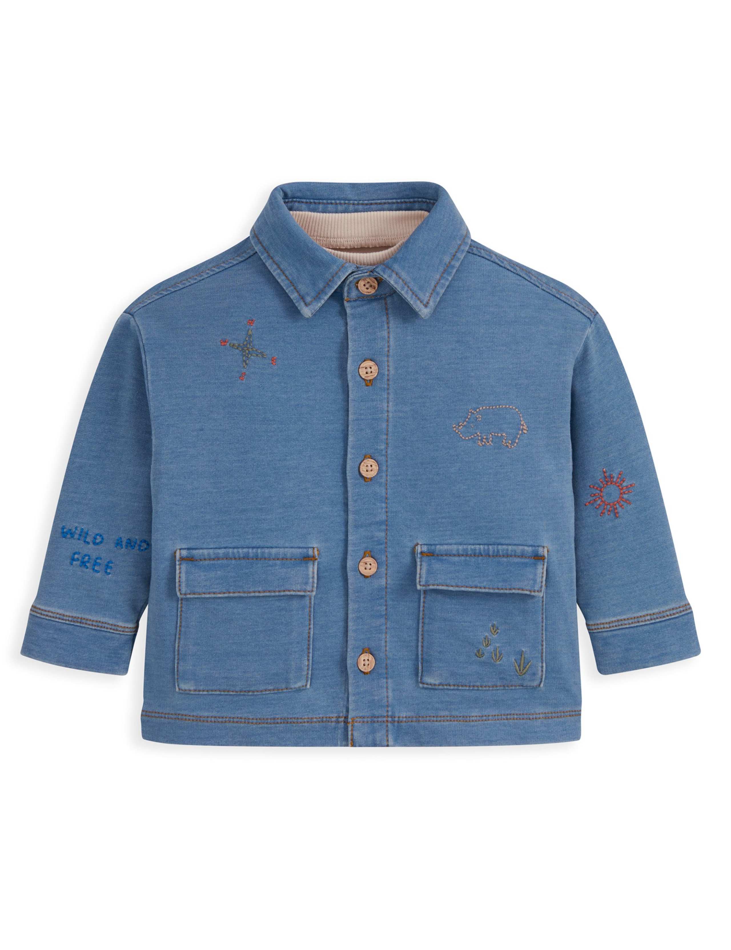 Denim Shacket & T-Shirt Set (0-36 Mths) 2 of 4