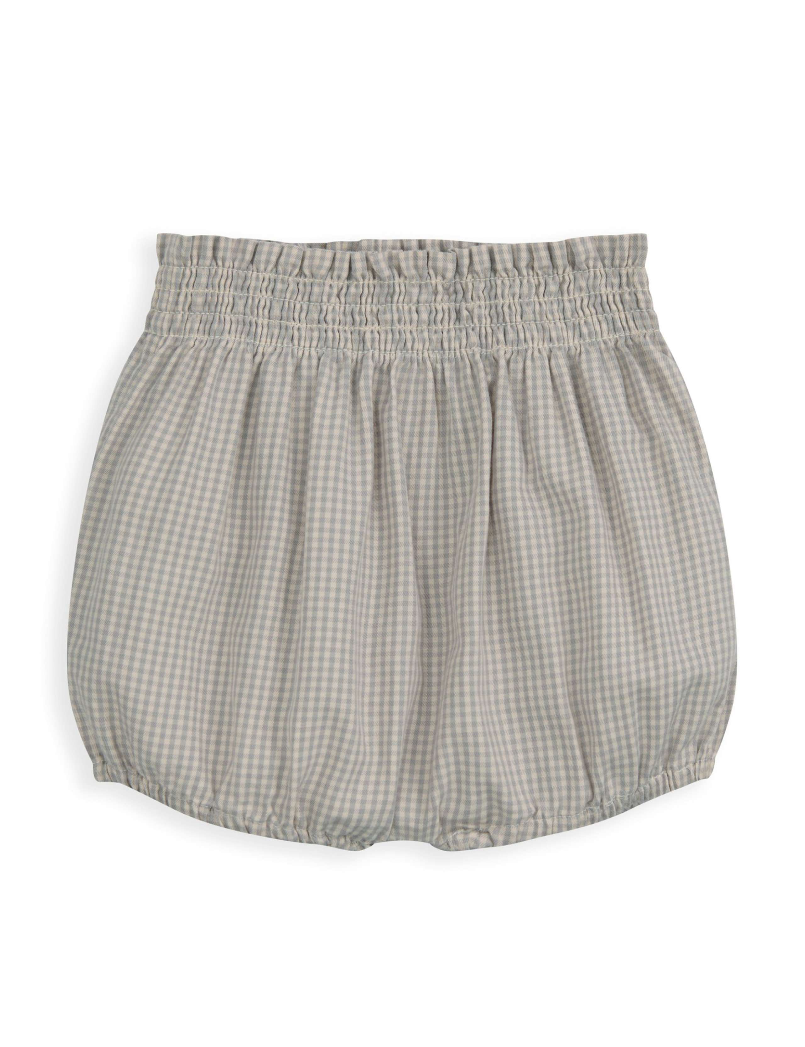 Pure Cotton Embroidered Gingham Outfit (0-24 Mths) 5 of 5