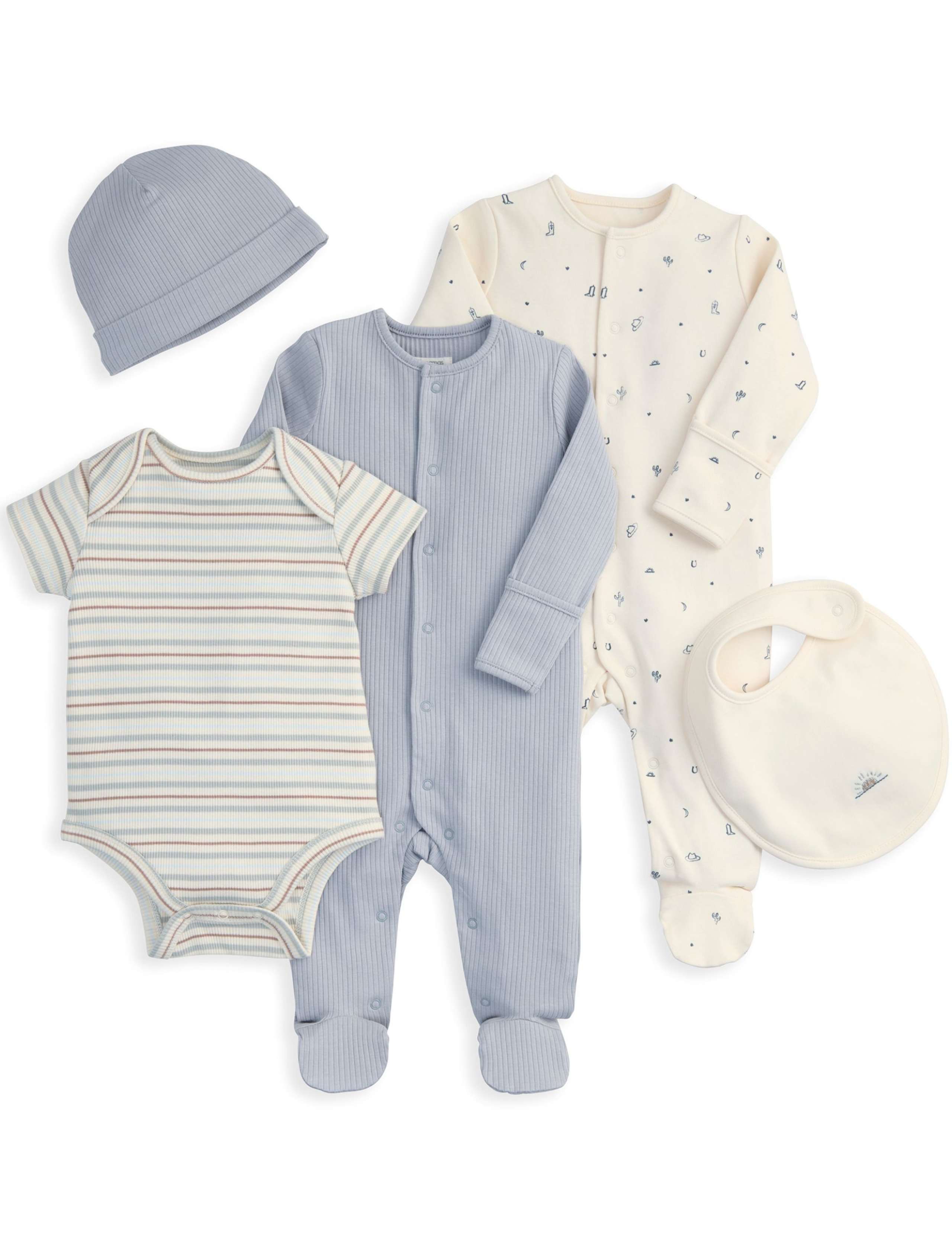 5 Piece Cotton Rich Gift Set (0-9 Months) 2 of 7