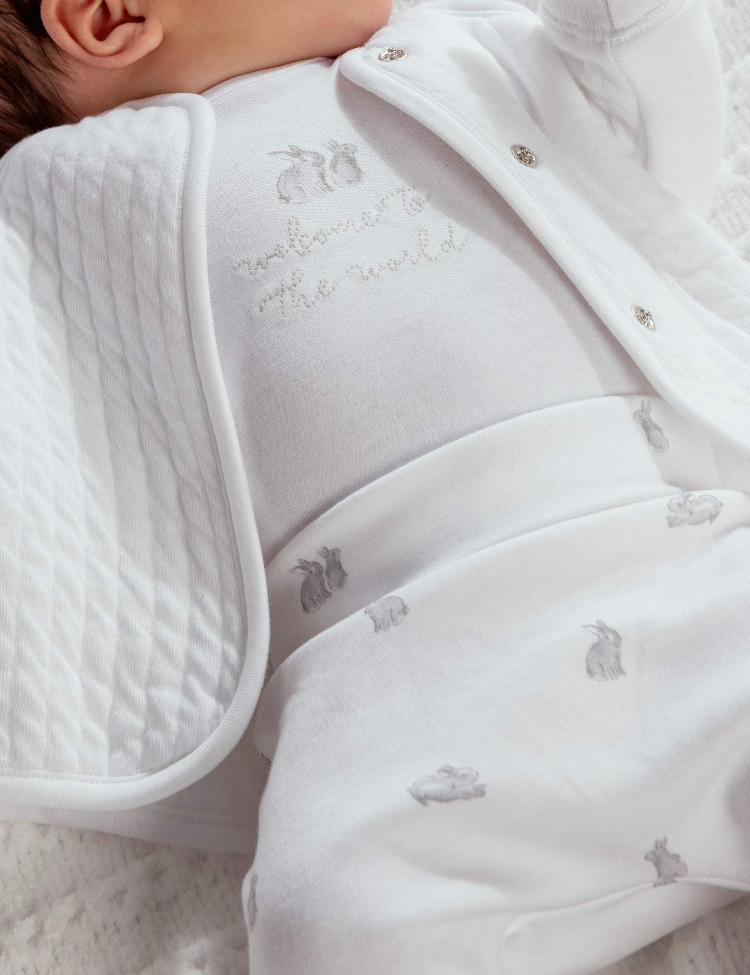 3 Piece Quilted Jacket, Bodysuit & Bottoms Outfit (6½lbs-6 Mths) 5 of 11