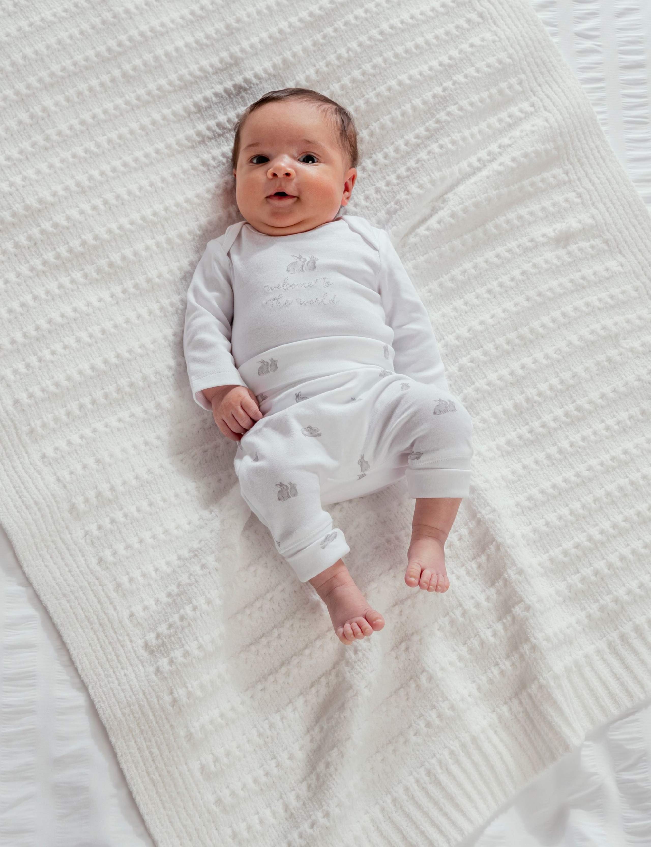 3 Piece Quilted Jacket, Bodysuit & Bottoms Outfit (0-6 Months) 6 of 11