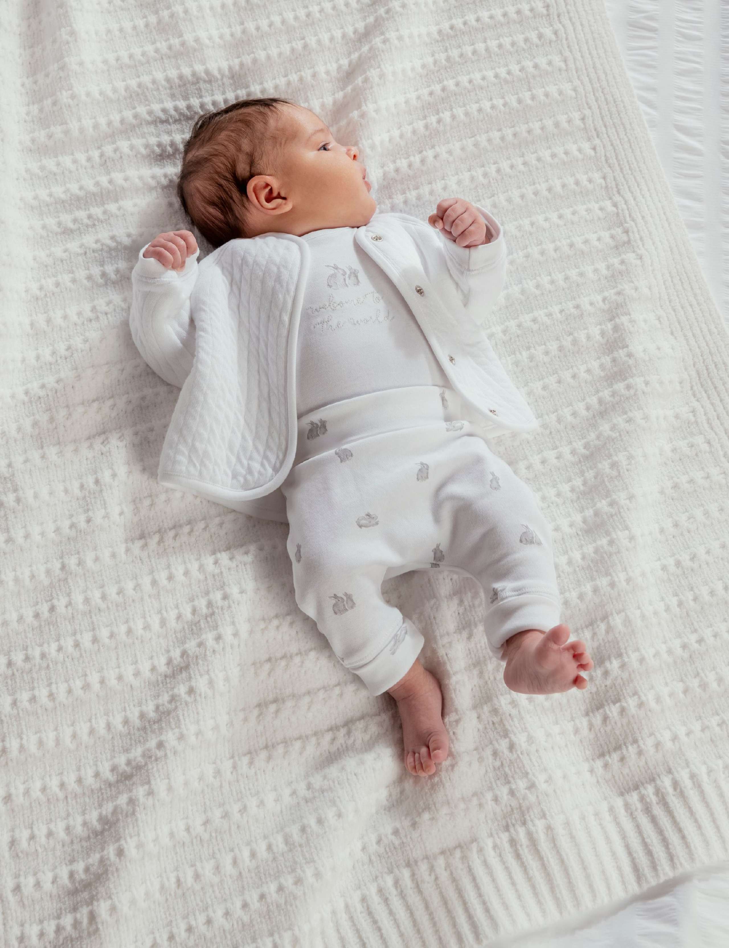 3 Piece Quilted Jacket, Bodysuit & Bottoms Outfit (6½lbs-6 Mths) 7 of 11