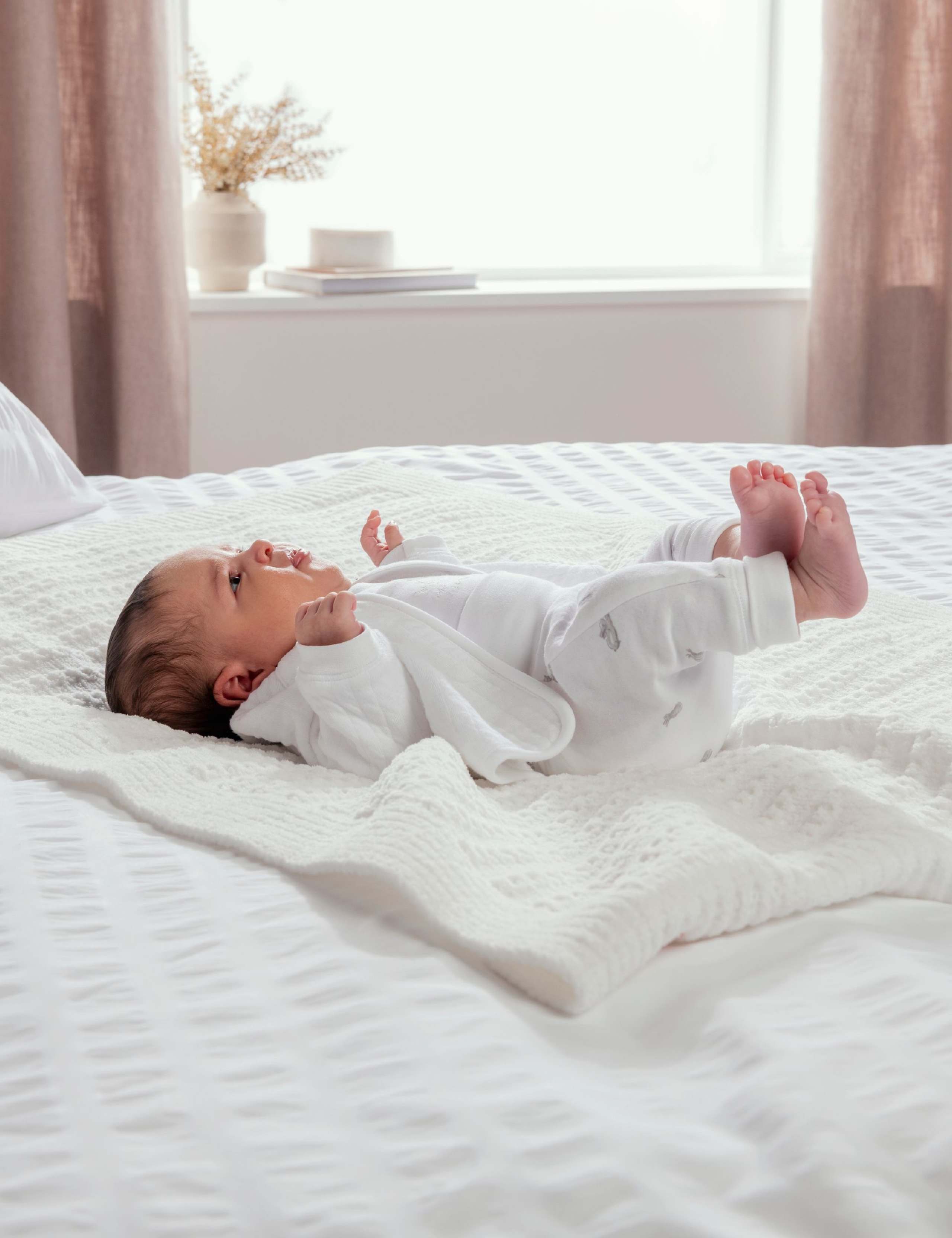 3 Piece Quilted Jacket, Bodysuit & Bottoms Outfit (0-6 Months) 9 of 11