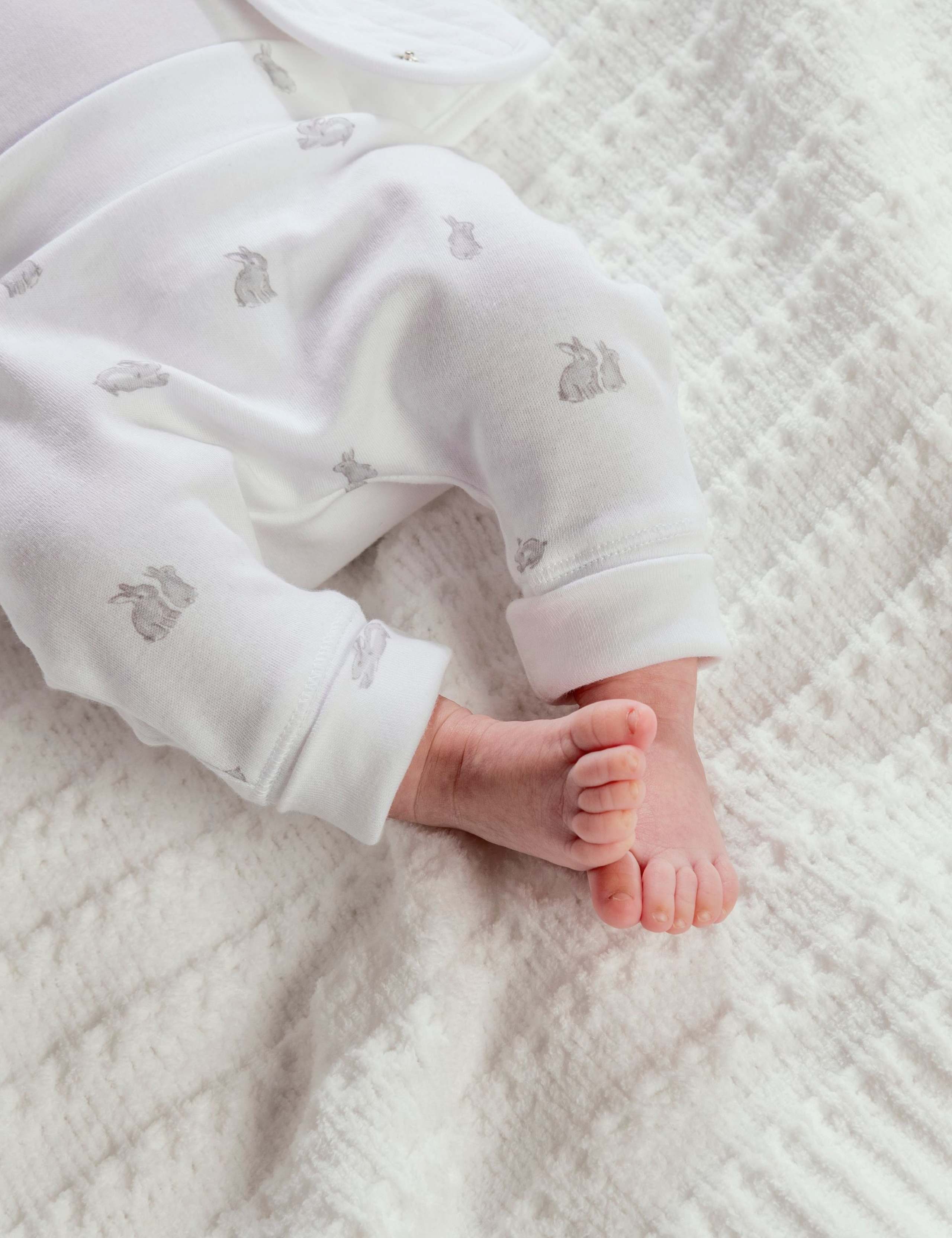 3 Piece Quilted Jacket, Bodysuit & Bottoms Outfit (0-6 Months) 10 of 11