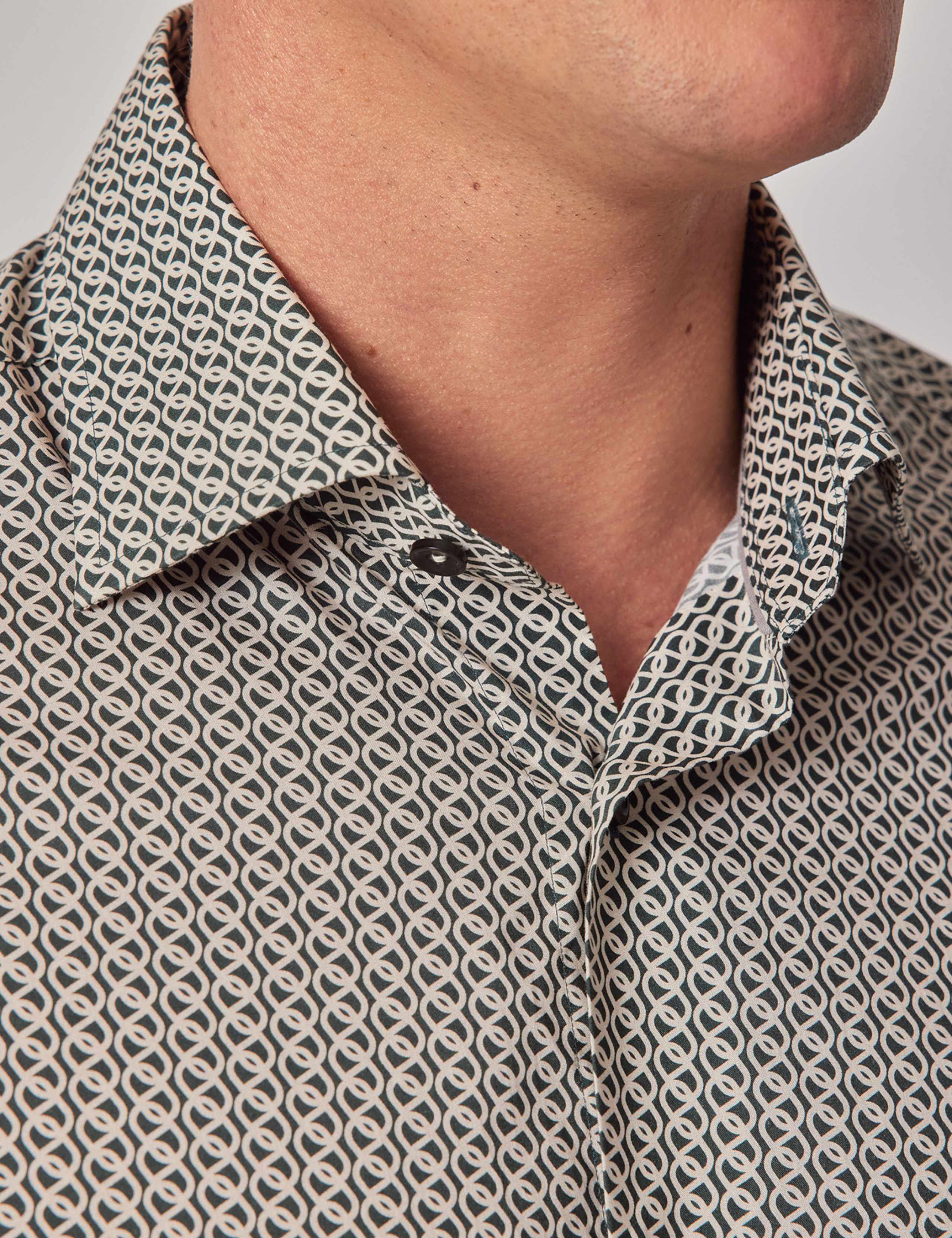 Slim Fit Easy Iron Pure Cotton Chain Shirt 3 of 3