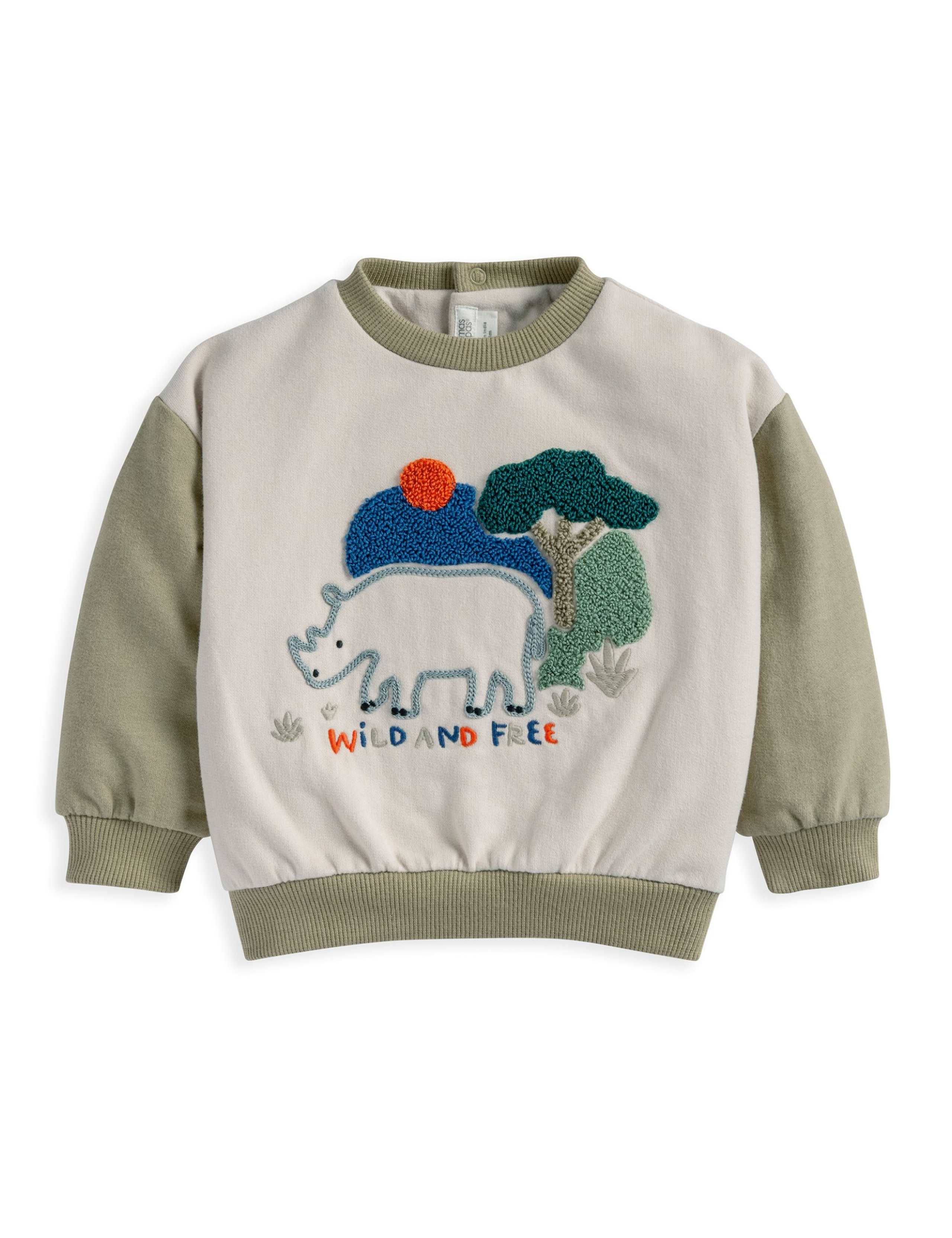 Wild and Free Boucle Sweatshirt (0-3 Years) 2 of 2