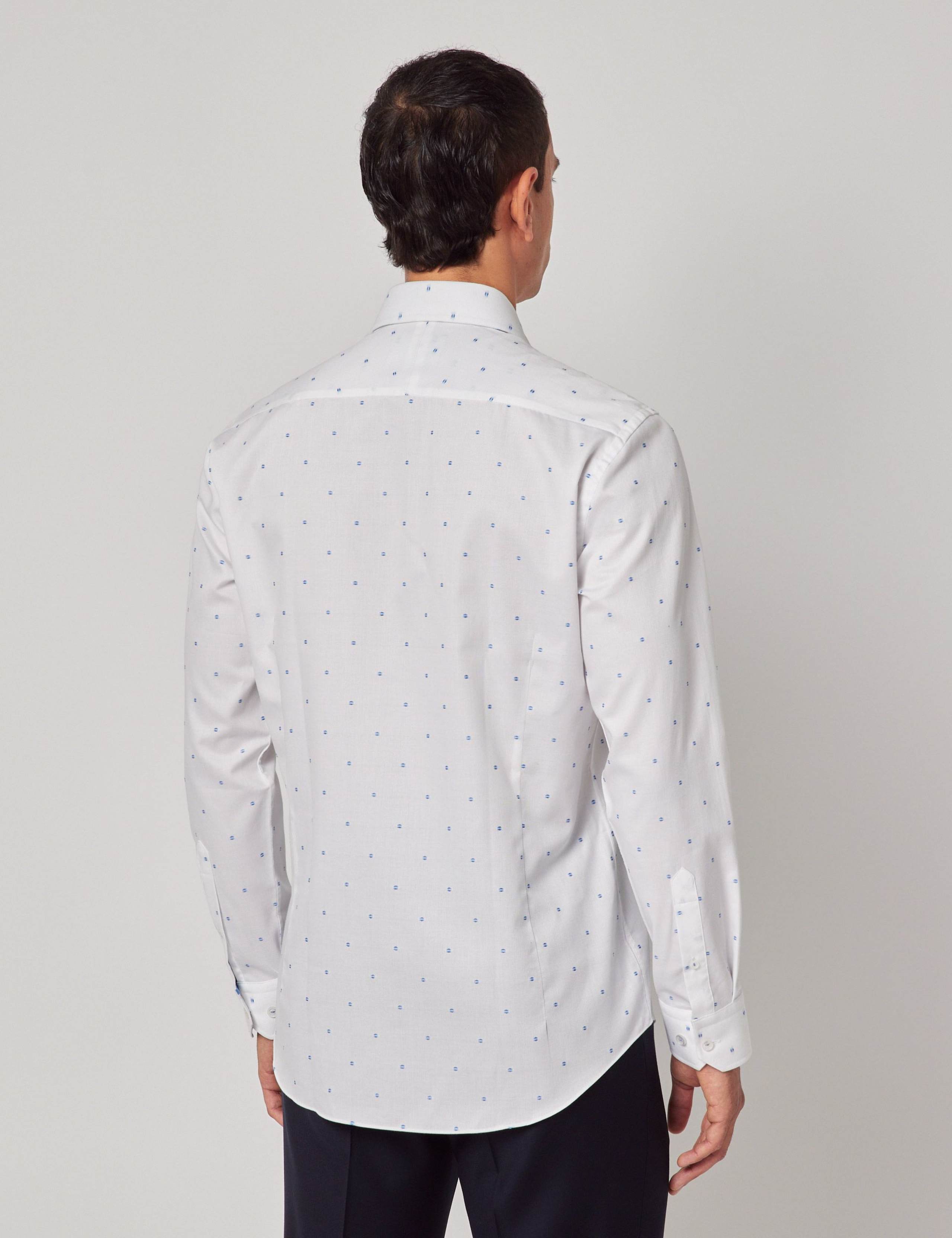 Slim Fit Pure Cotton Dobby Spot Cotton Shirt 2 of 2