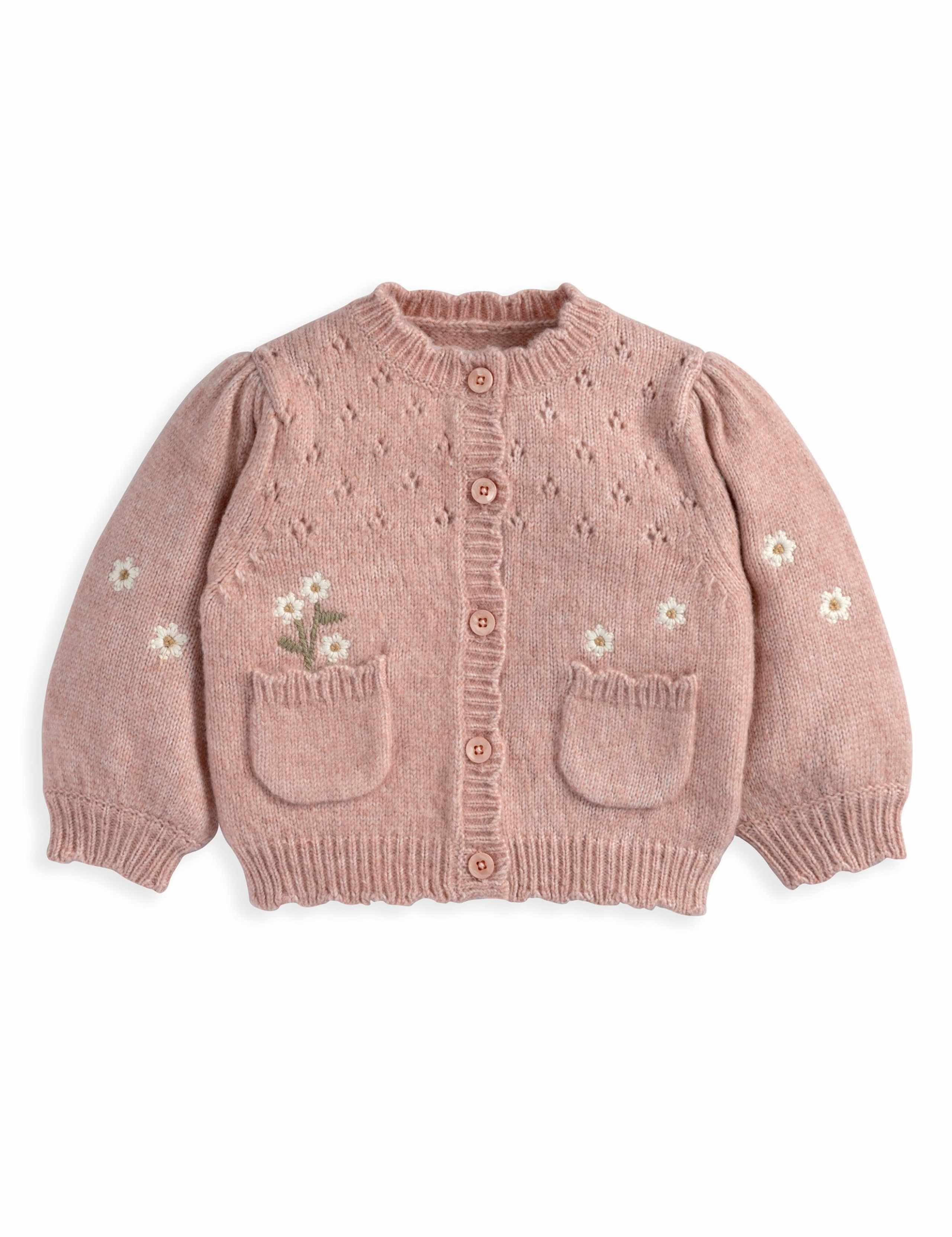 Daisy Embroidered Cardigan (0-12 Months) 2 of 3