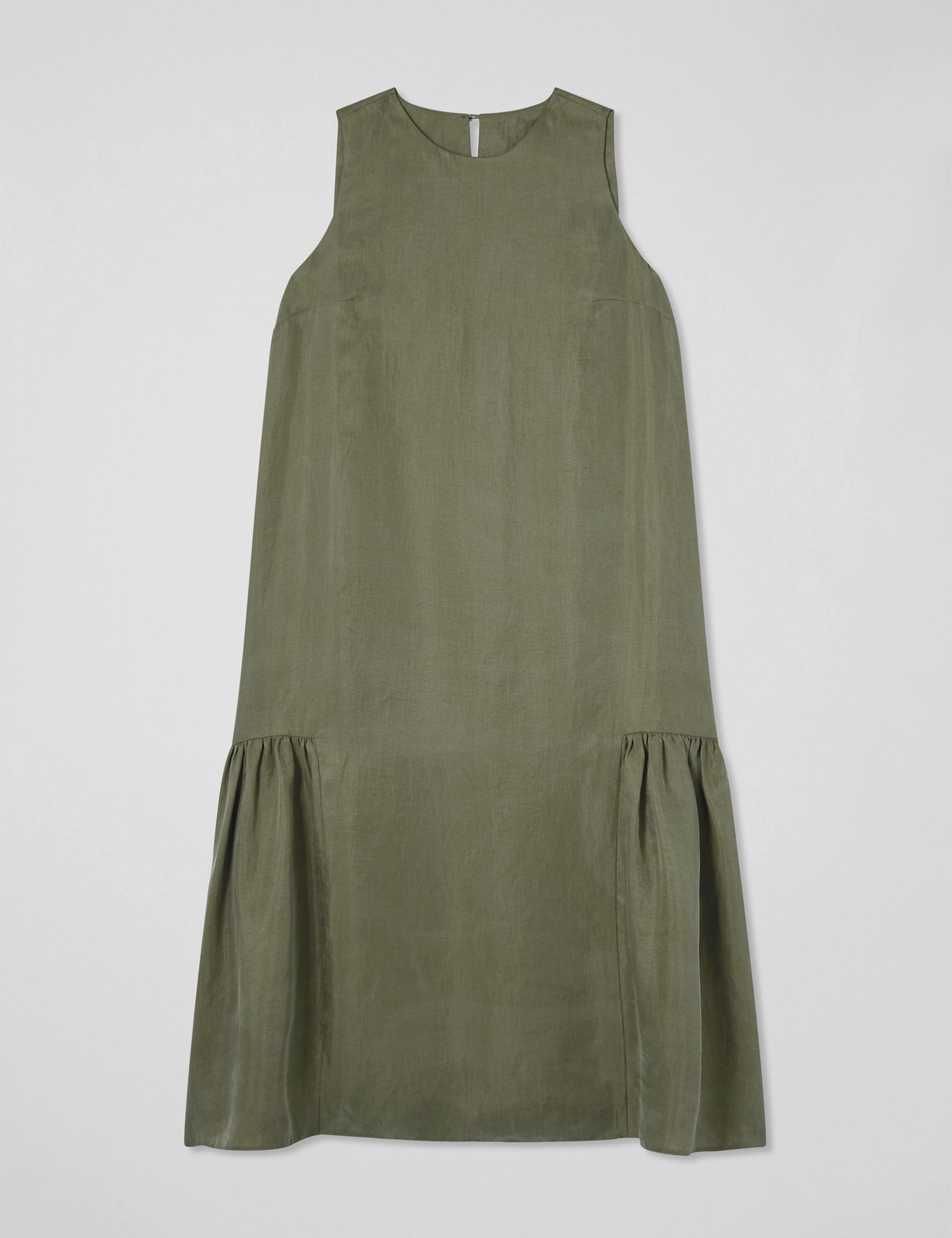 Gathered Drop Waist Midi Dress 2 of 5