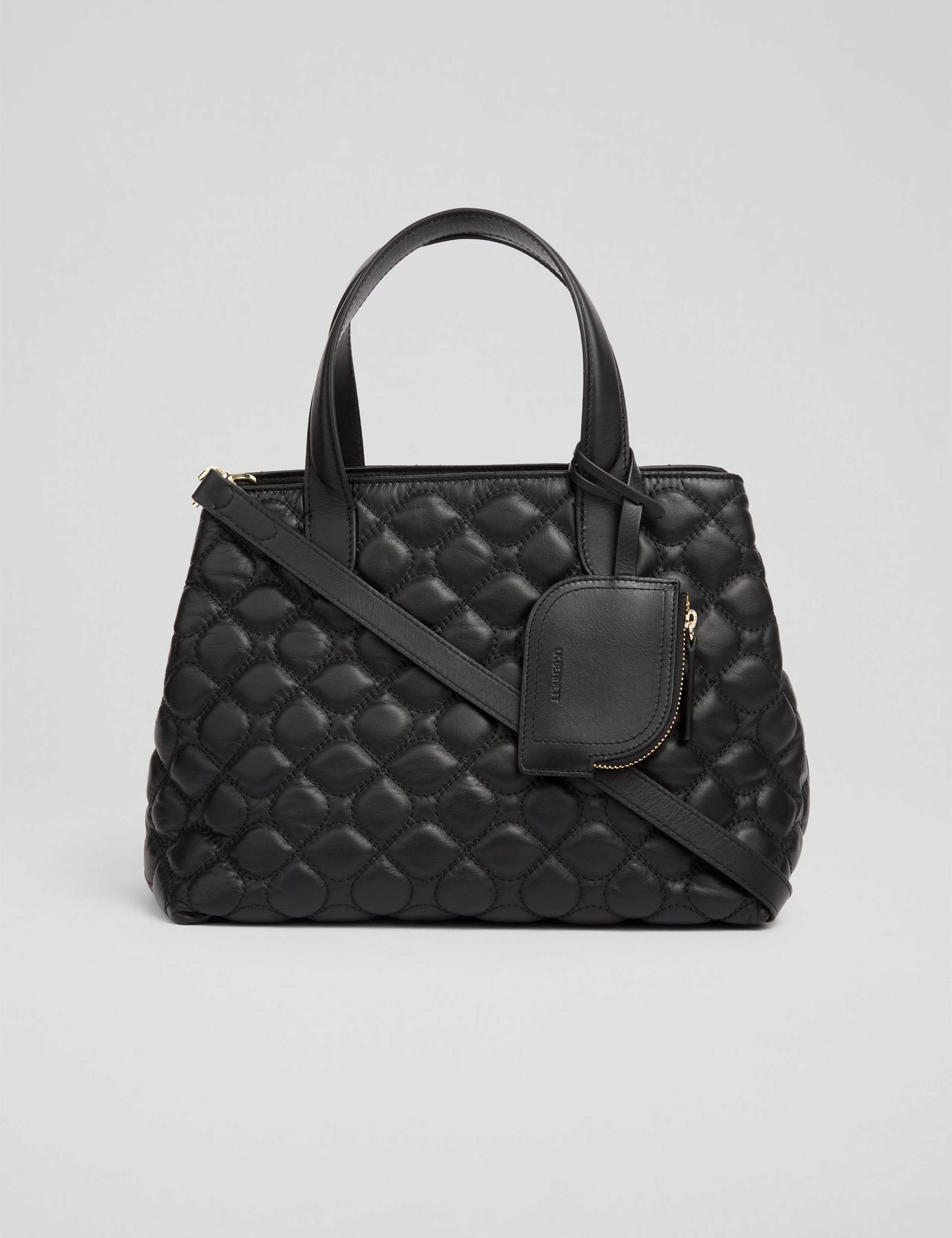 Leather Quilted Tote Bag 3 of 4