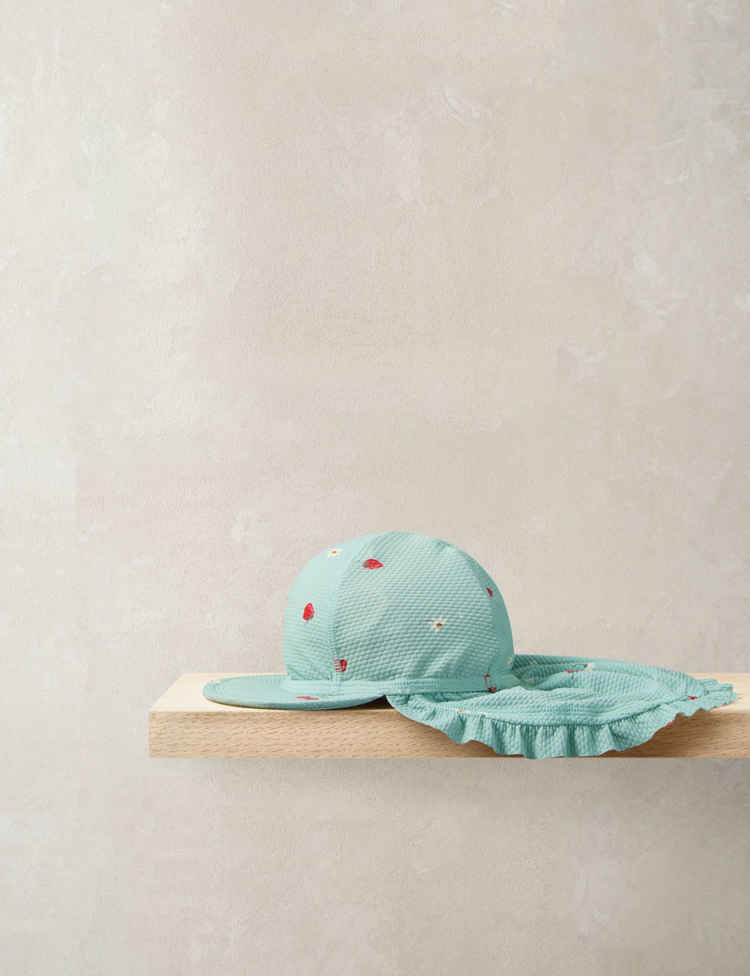 Strawberry Peaked Sun Hat (0-36 Mths) 1 of 2