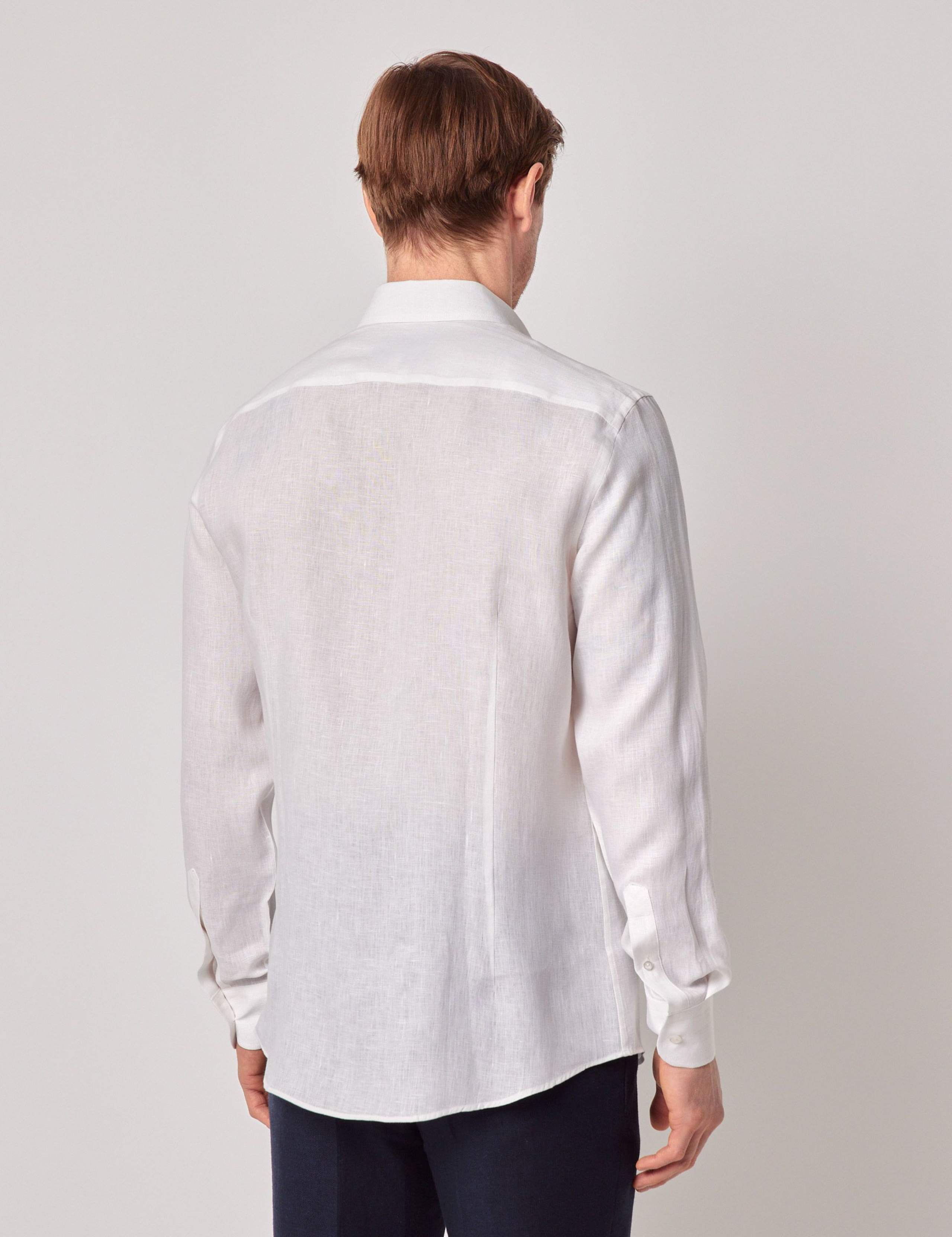 Slim Fit Pure Linen Shirt 3 of 3
