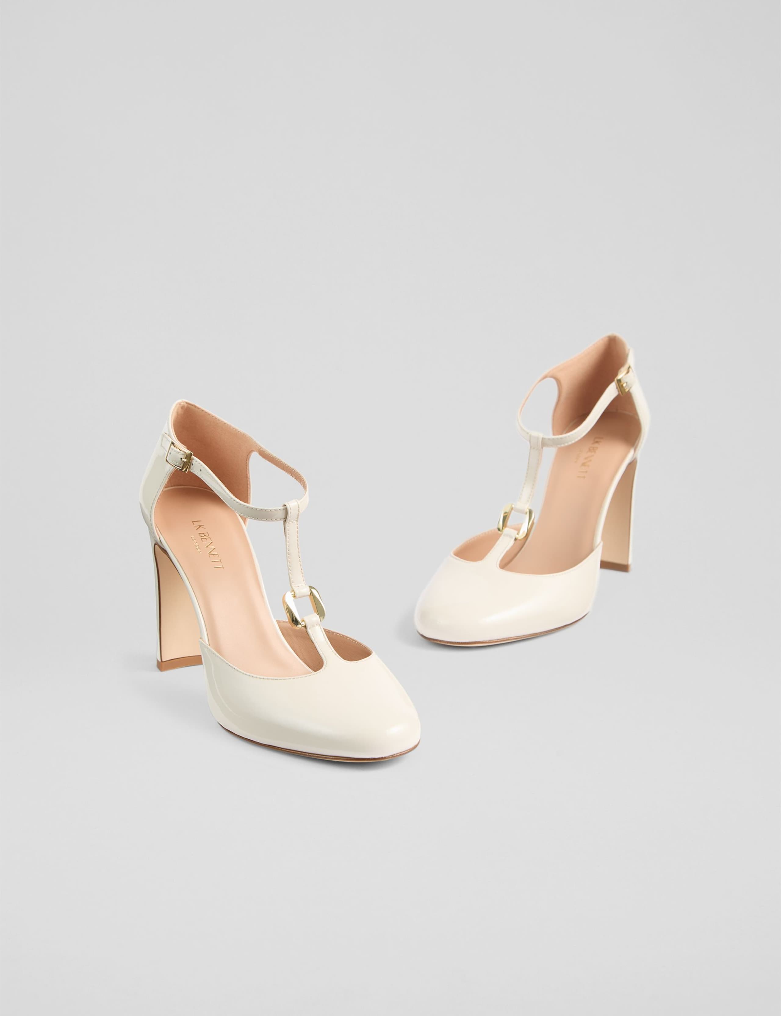 Patent Block Heel Mary Jane Court Shoes 3 of 3
