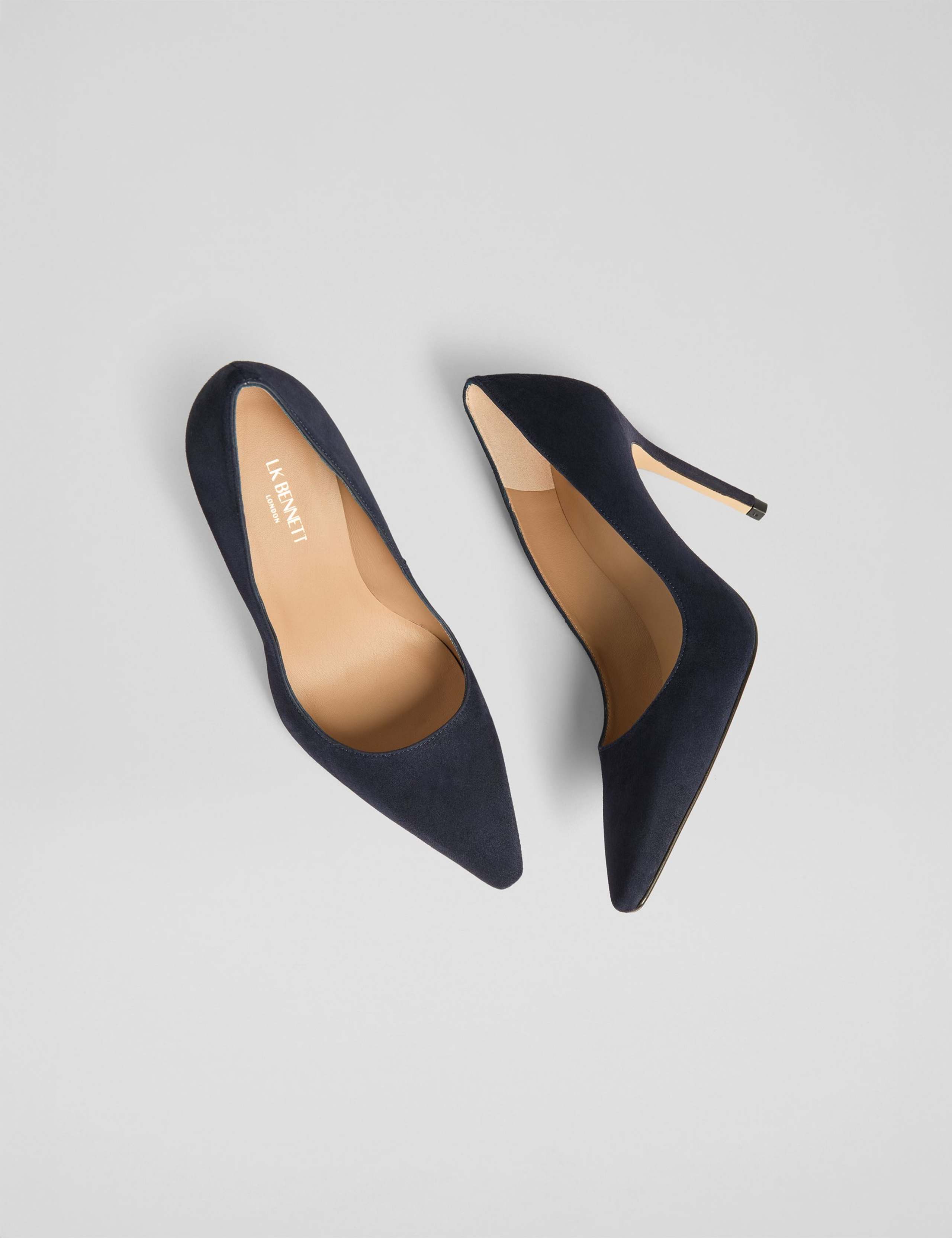 Suede Stiletto Heel Pointed Court Shoes 5 of 9