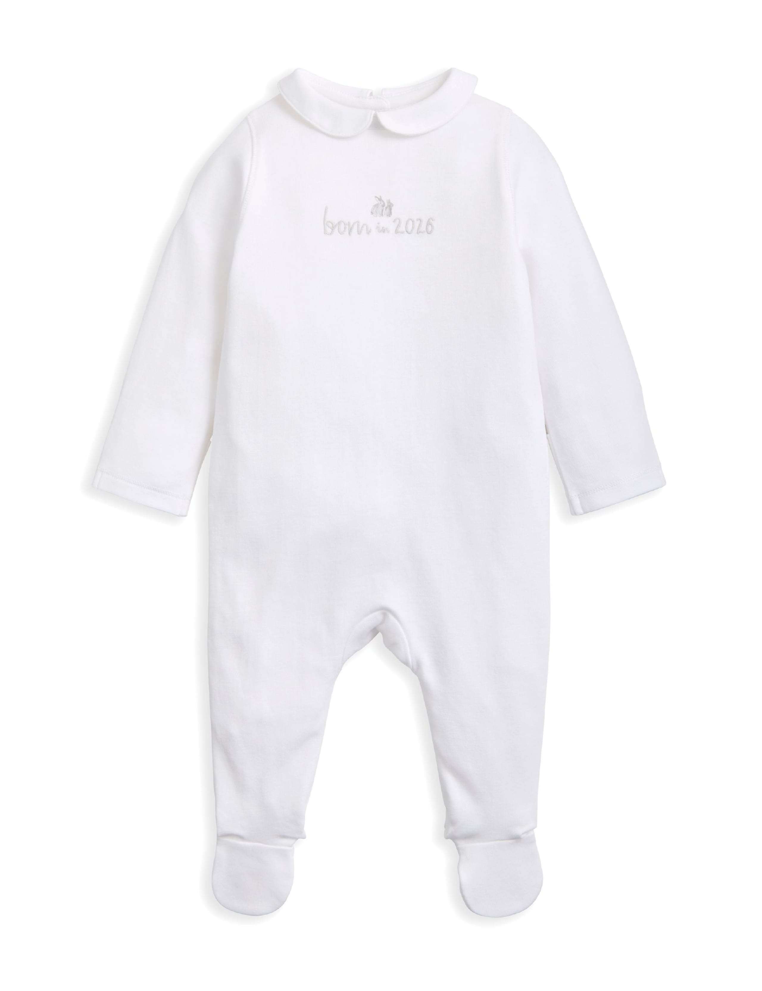 Born in 2026 Embroidered Sleepsuit (0-6 Months) 2 of 2