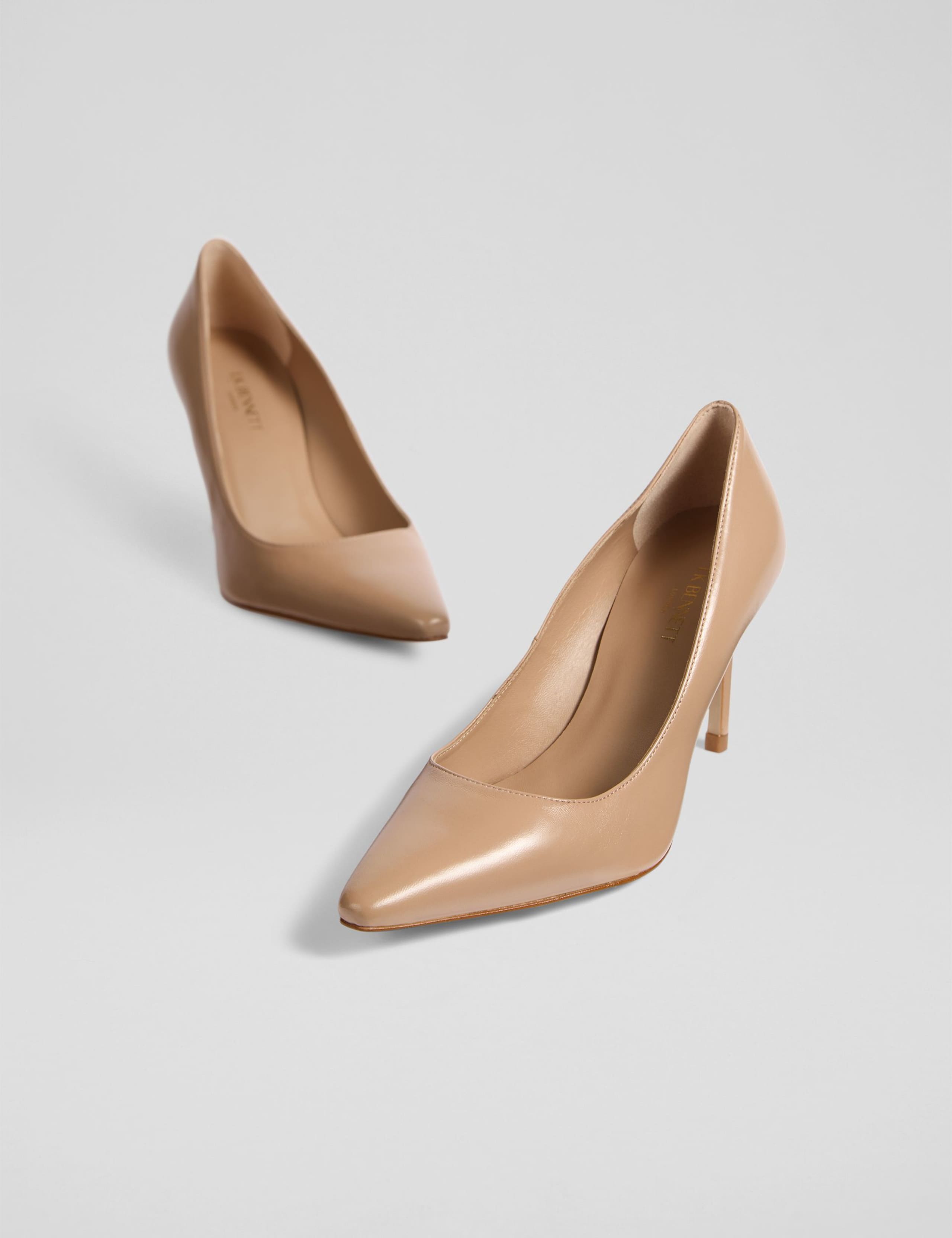 Leather Stiletto Heel Pointed Court Shoes 2 of 4