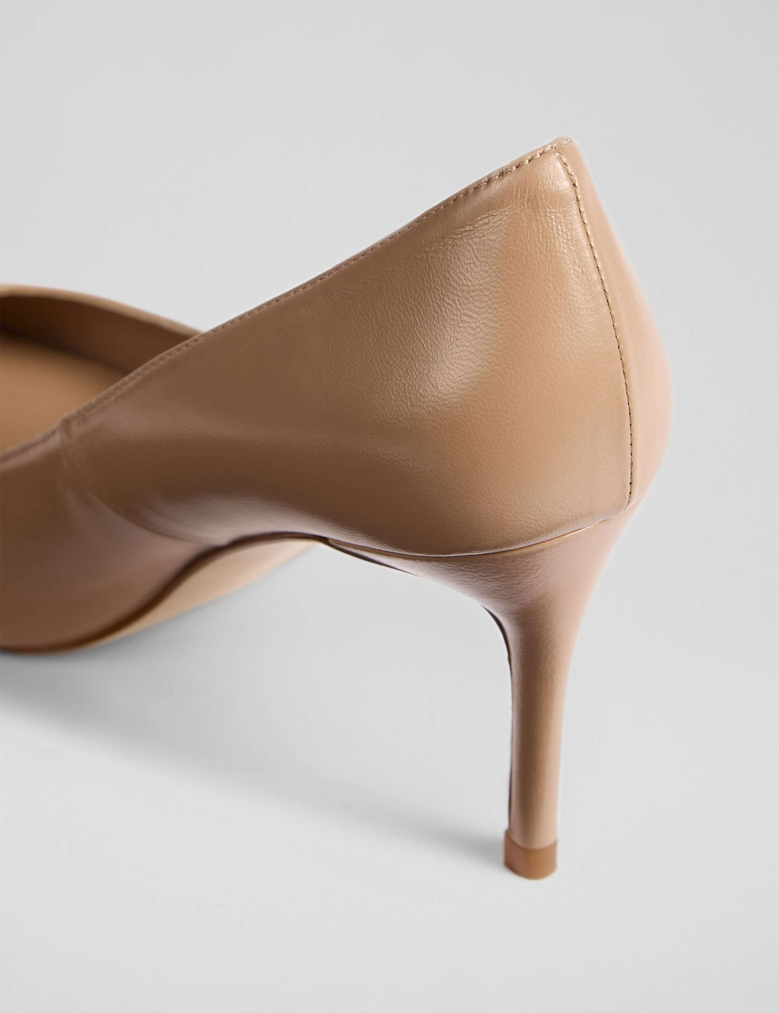 Leather Stiletto Heel Pointed Court Shoes 4 of 4