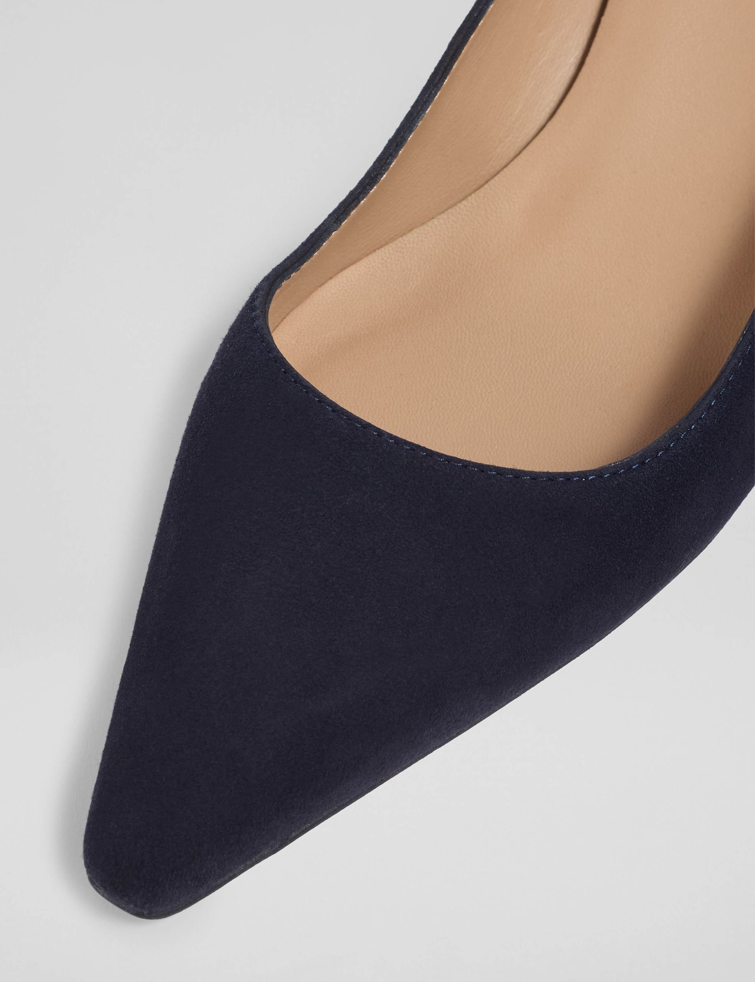 Suede Kitten Heel Court Shoes 3 of 4