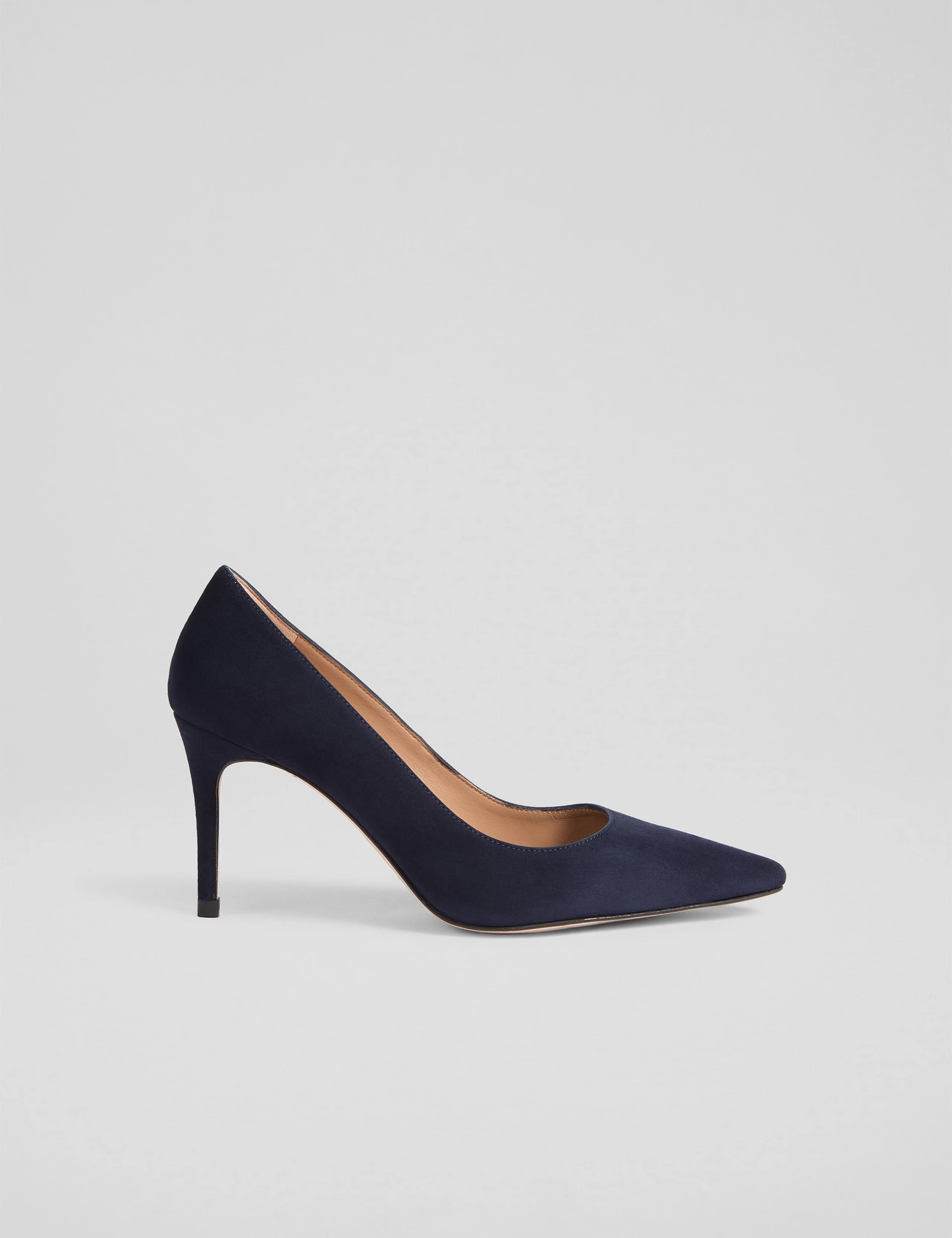 Suede Stiletto Heel Pointed Court Shoes 1 of 4
