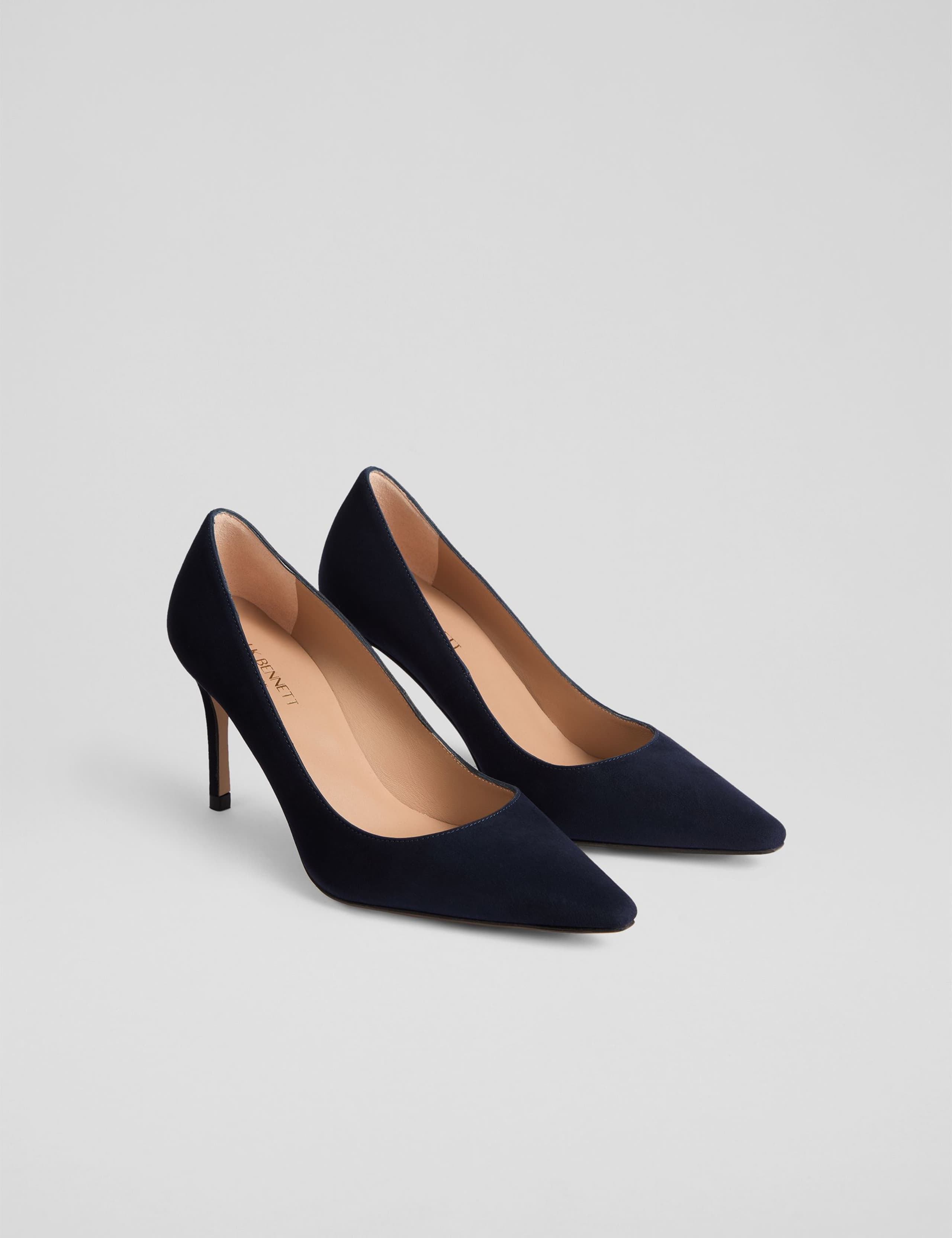 Suede Stiletto Heel Pointed Court Shoes 2 of 4