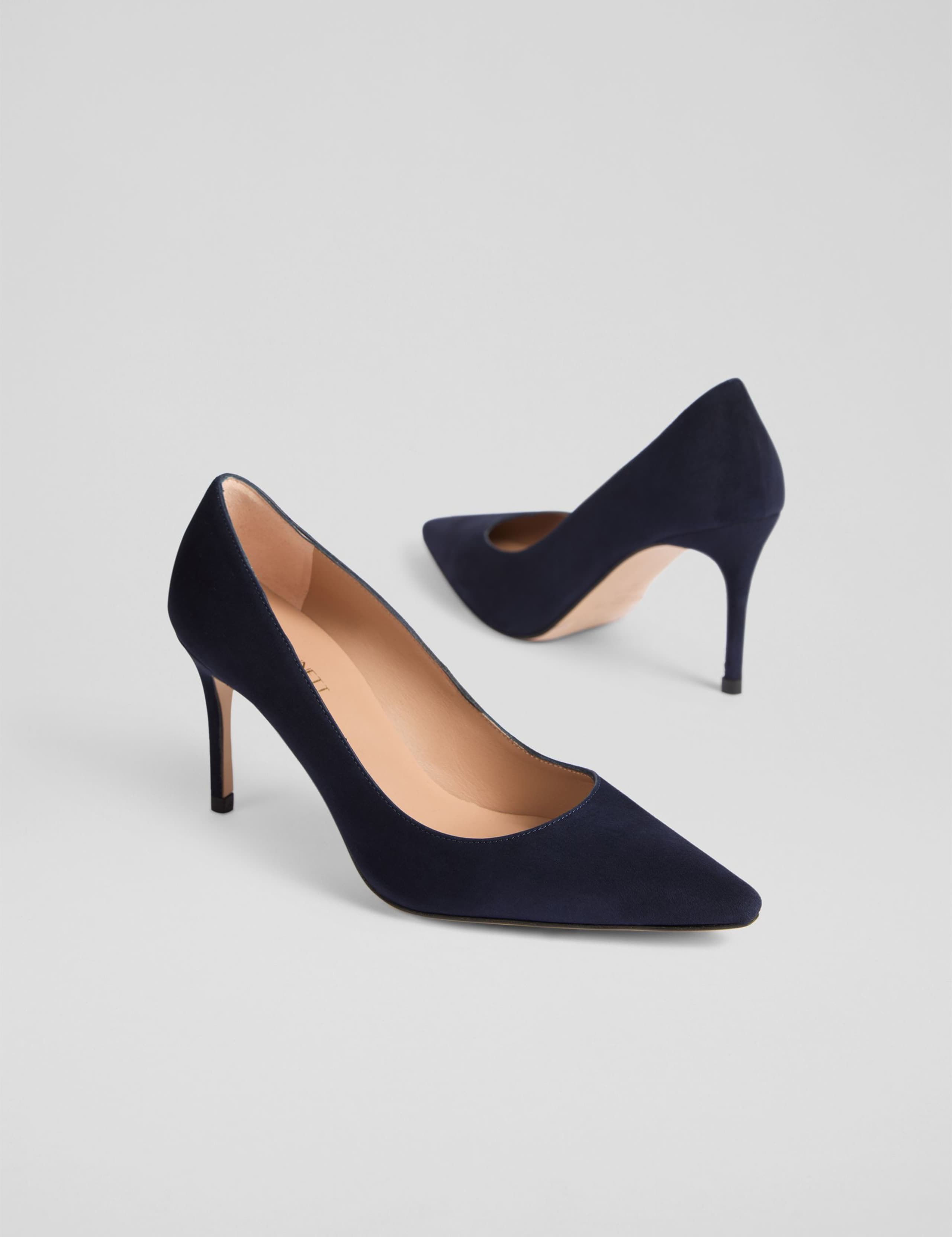 Suede Stiletto Heel Pointed Court Shoes 3 of 4
