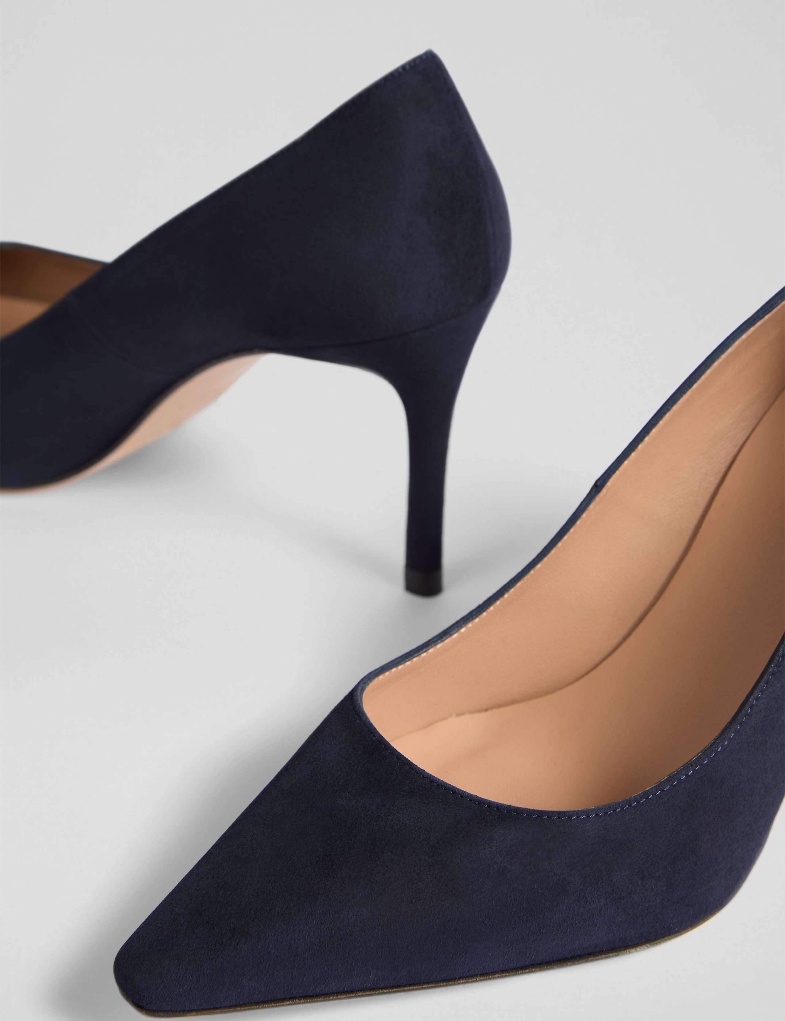 Suede Stiletto Heel Pointed Court Shoes 4 of 4