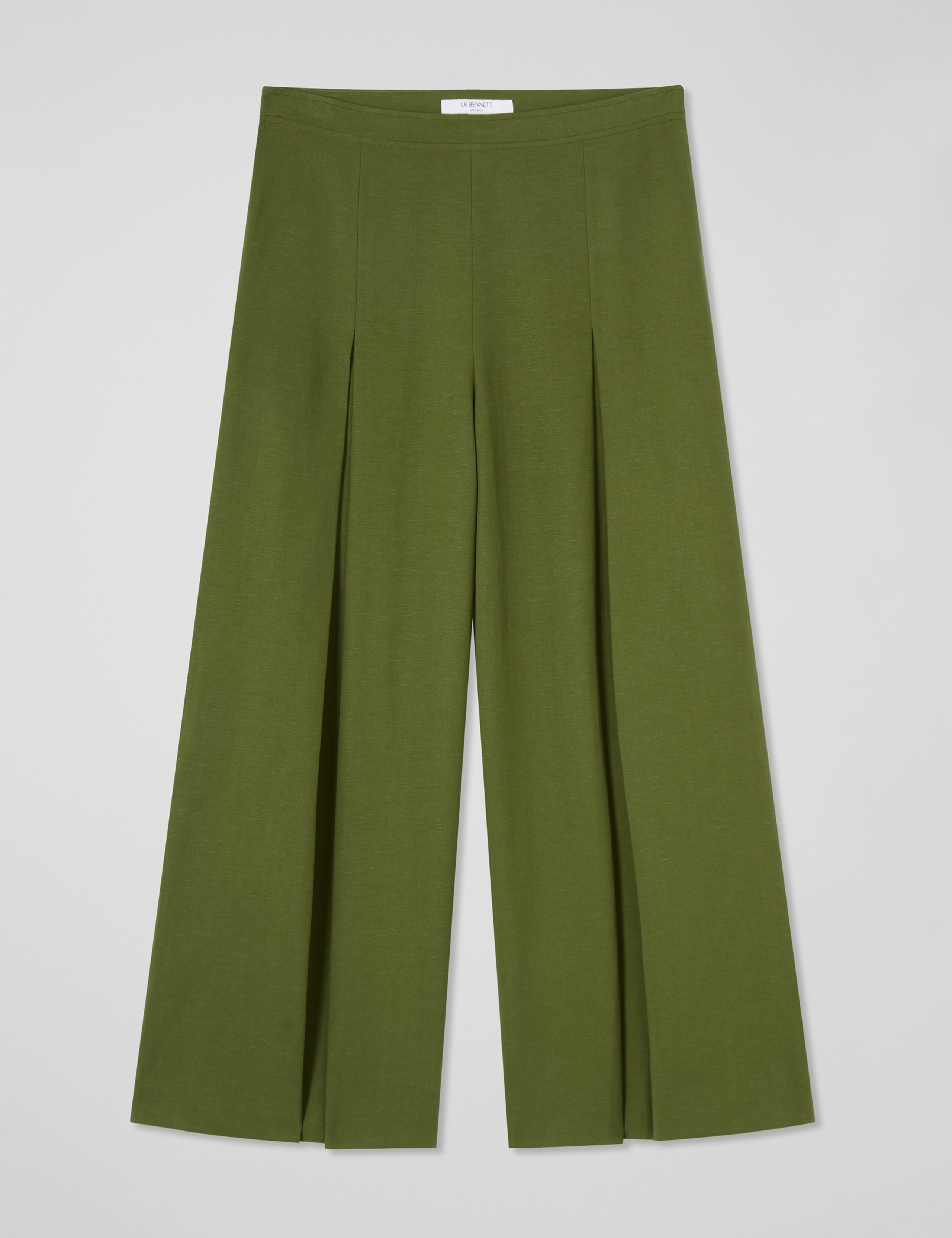 Lyocell Rich Pleat Front Wide Leg Culottes 2 of 4