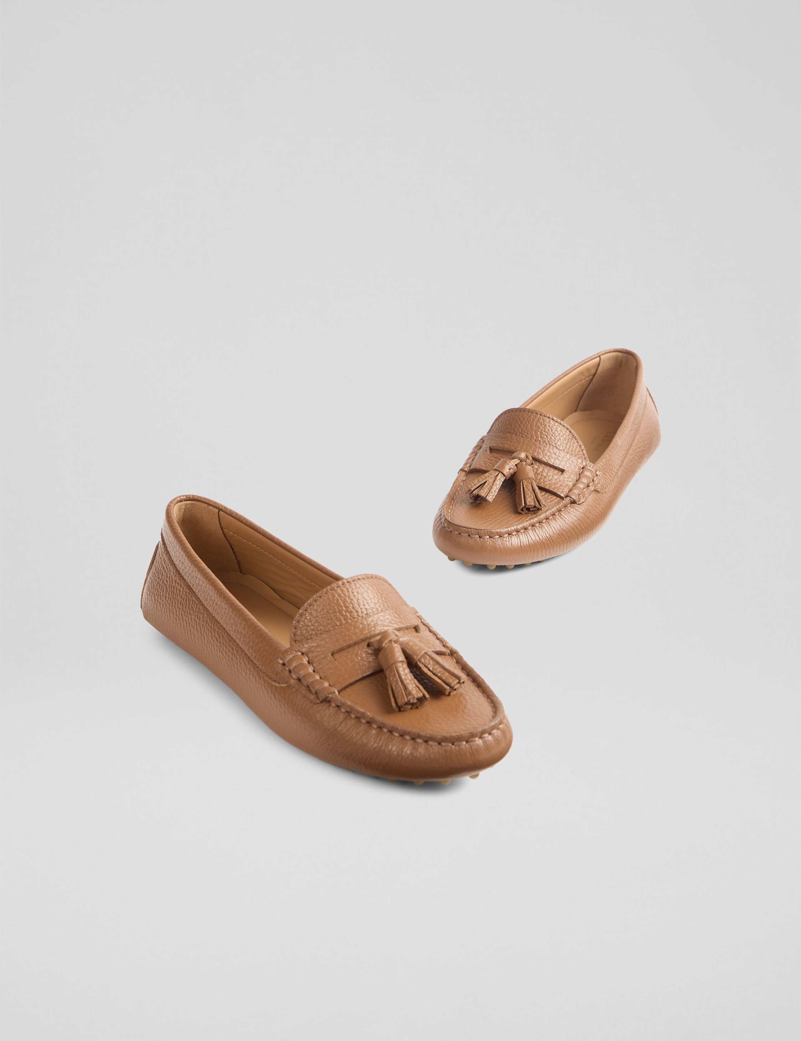 Leather Tassel Flat Moccasin Loafers 4 of 4