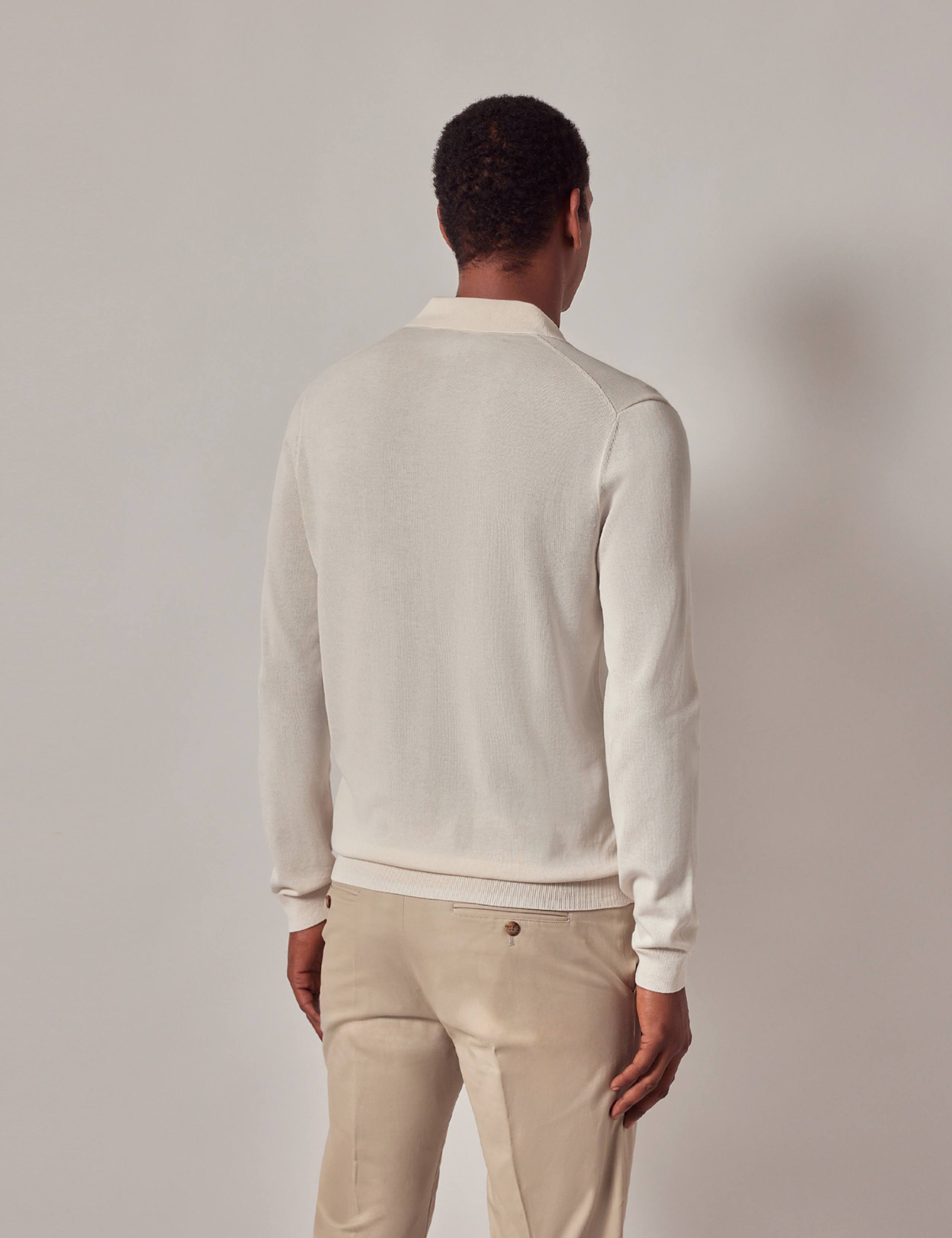 Pure Cotton Open Neck Knitted Polo Shirt 2 of 3