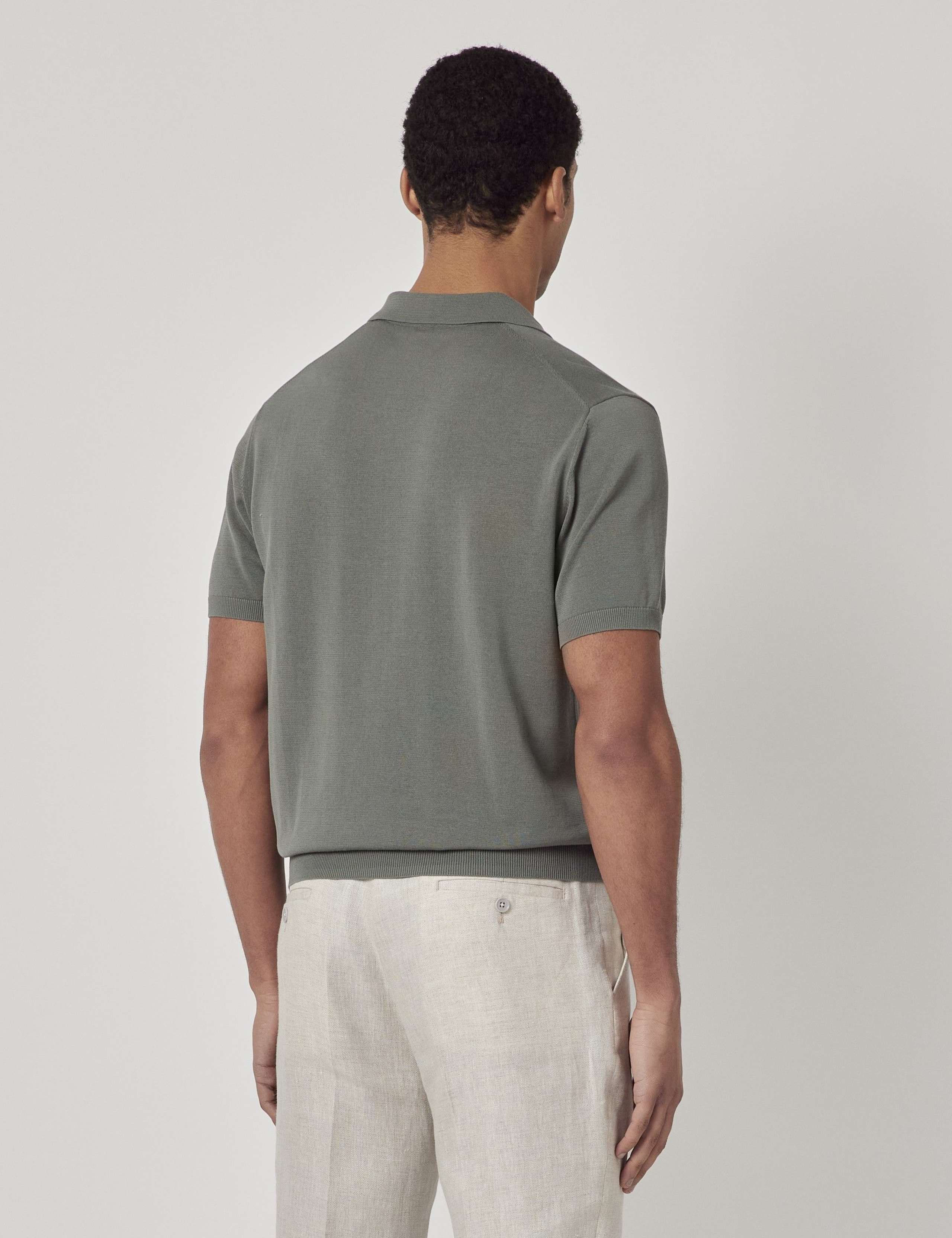 Pure Cotton Open Collar Knitted Polo Shirt 2 of 2