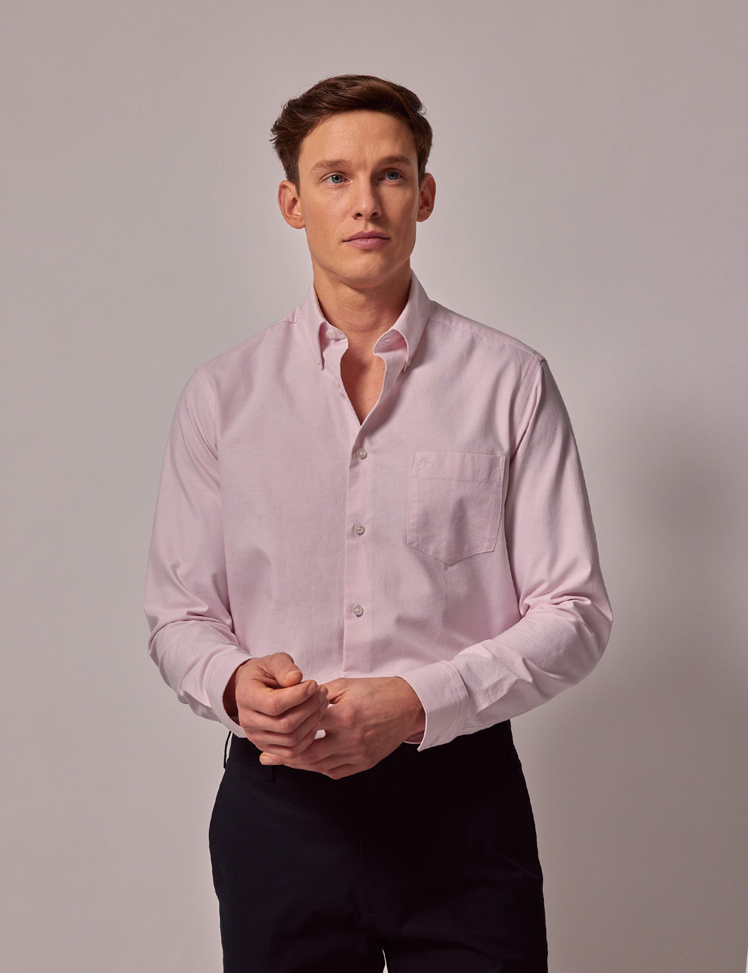 Regular Fit Pure Linen Oxford Shirt 2 of 3