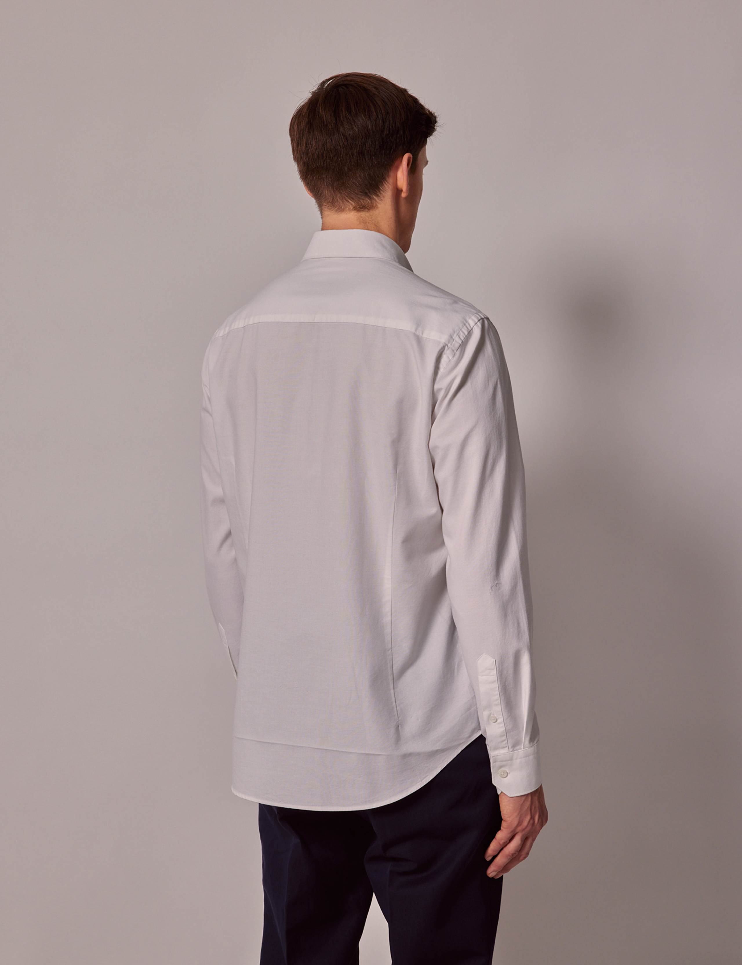 Regular Fit Pure Linen Oxford Shirt 2 of 3