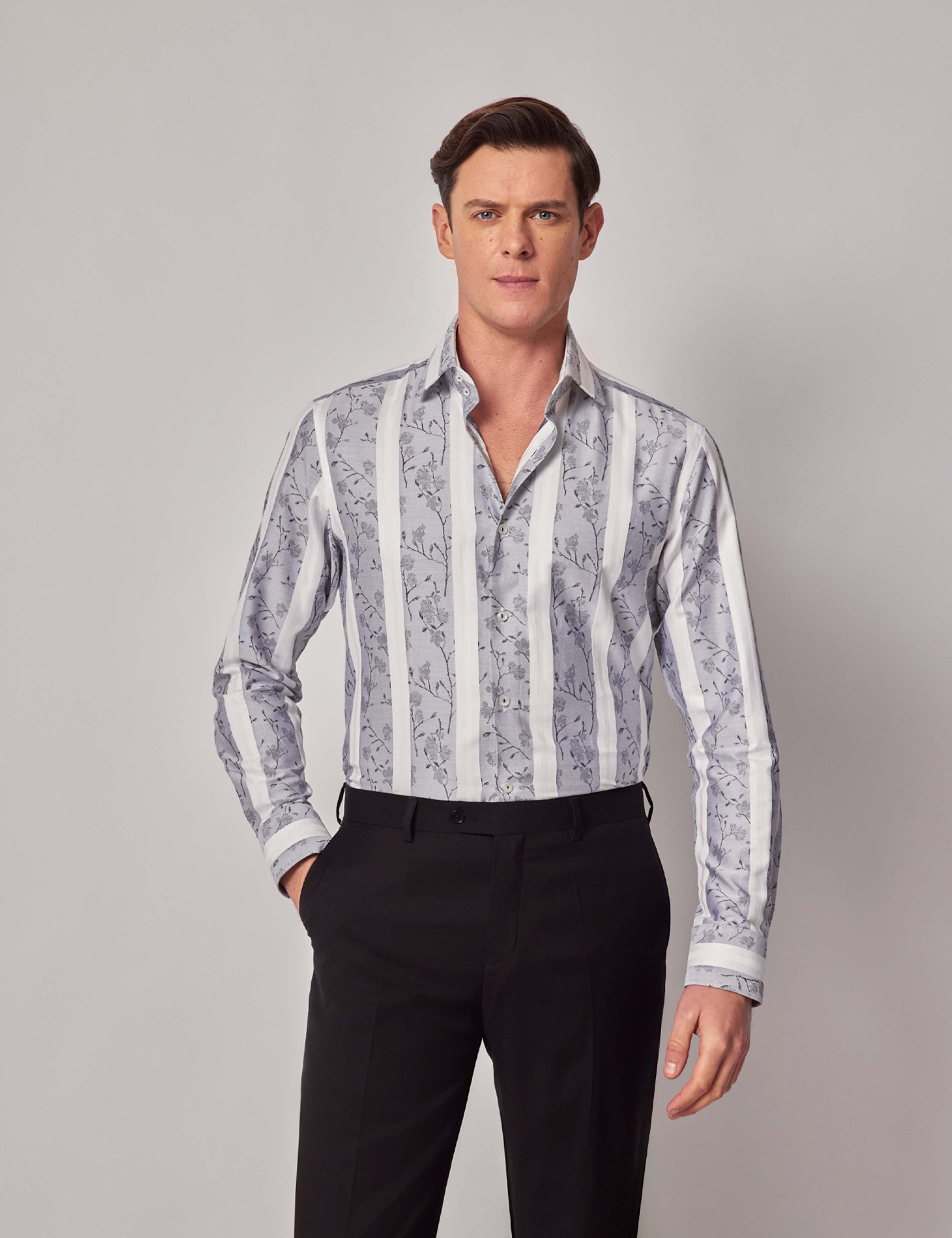 Regular Fit Pure Cotton Striped Shirt 1 of 3