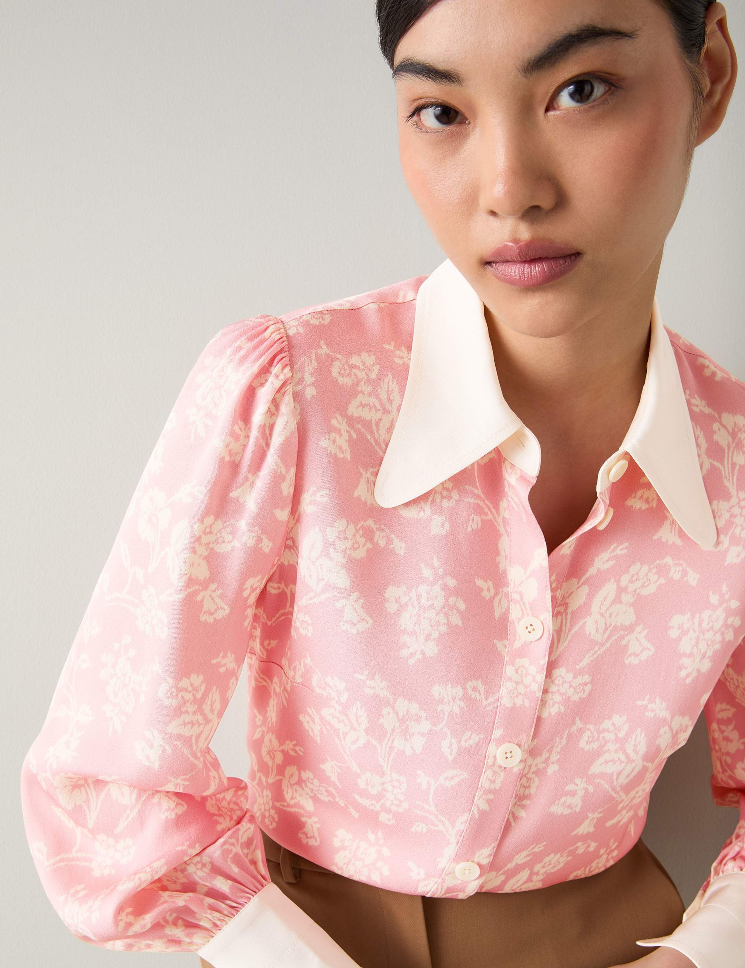 Floral Print Collared Blouse 4 of 4