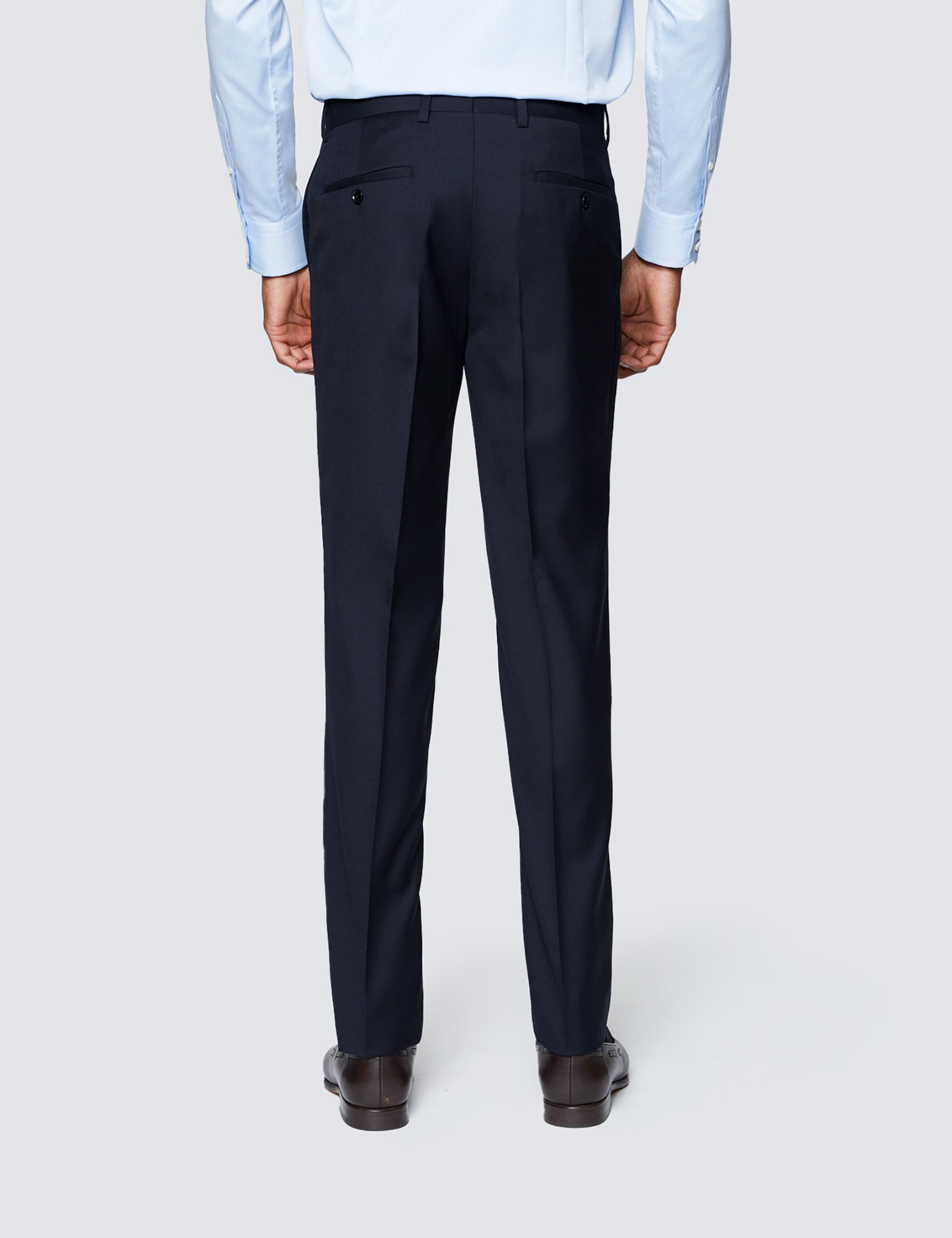 Slim Fit Pure Wool Twill Suit Trousers 2 of 3