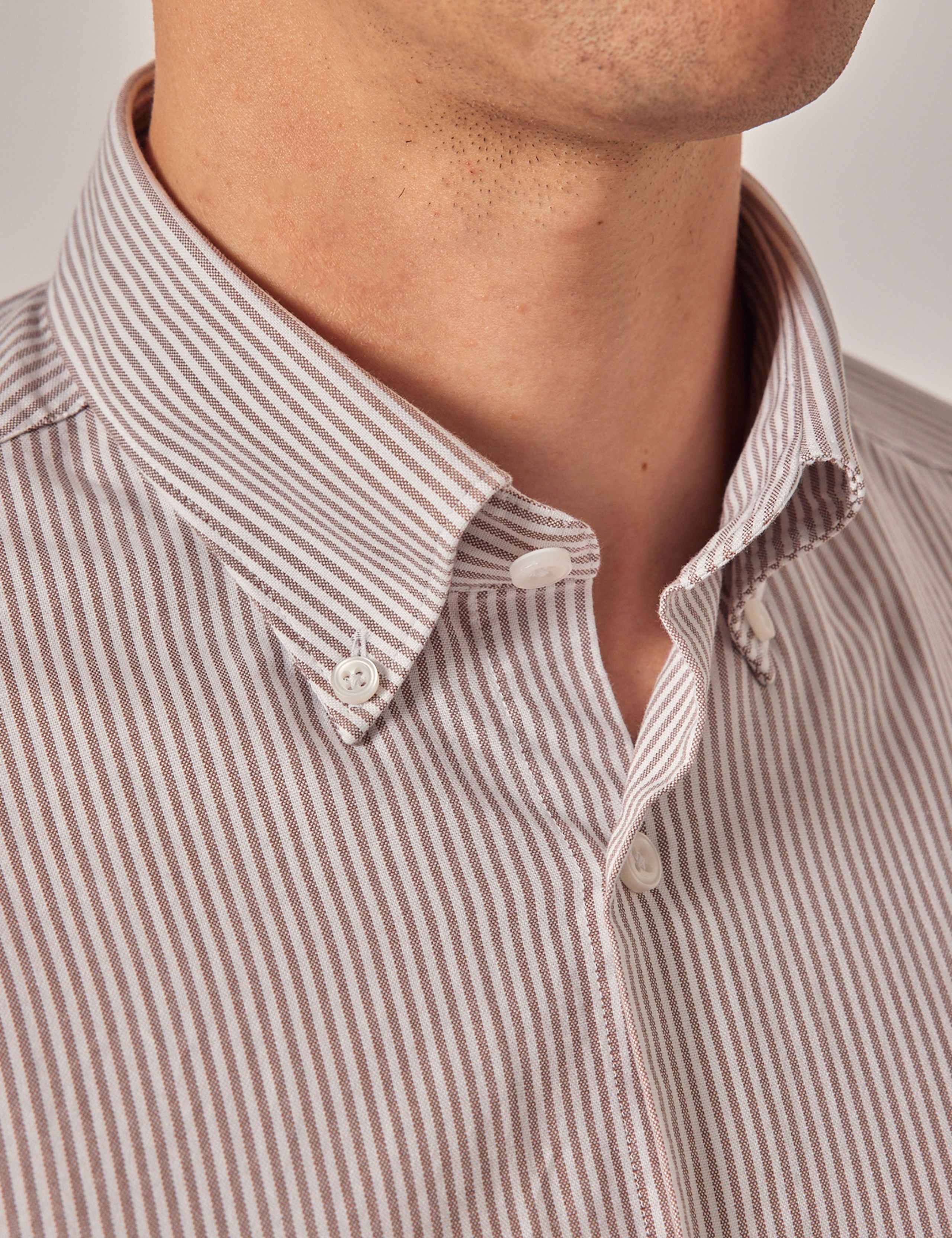 Regular Fit Pure Linen Striped Shirt 3 of 3