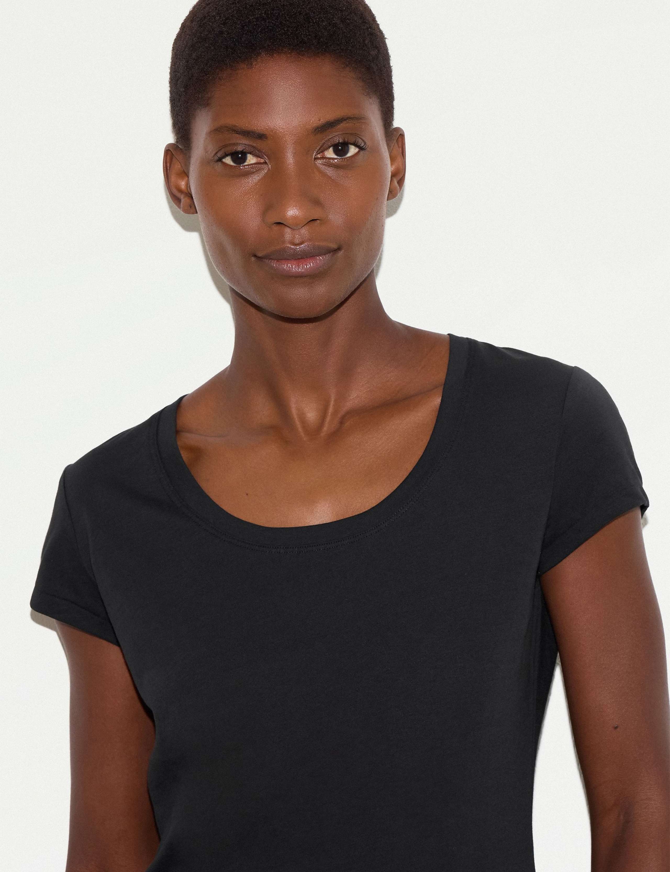 Pure Cotton Scoop Neck T-Shirt 2 of 4