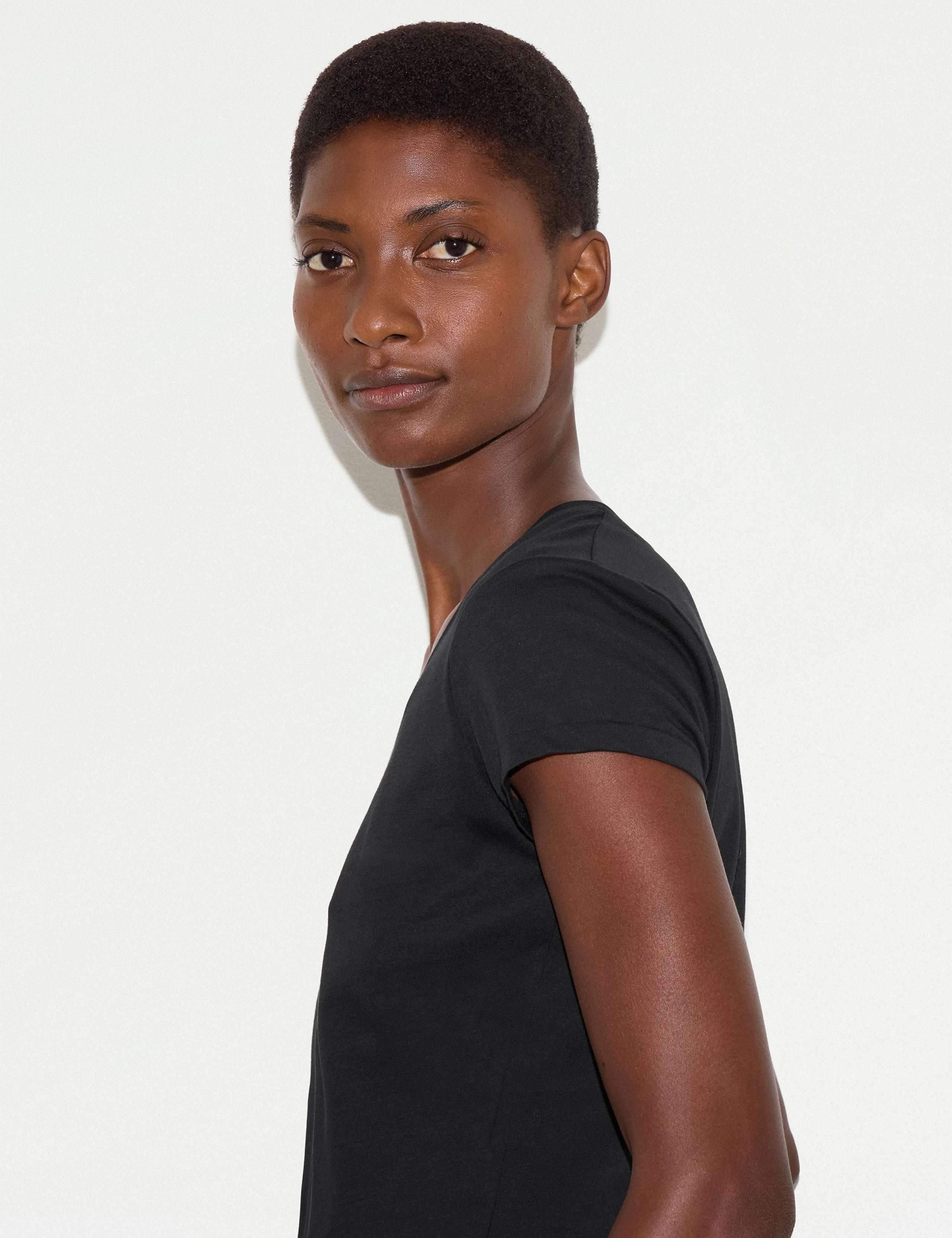 Pure Supima® Cotton Scoop Neck T-Shirt 3 of 4