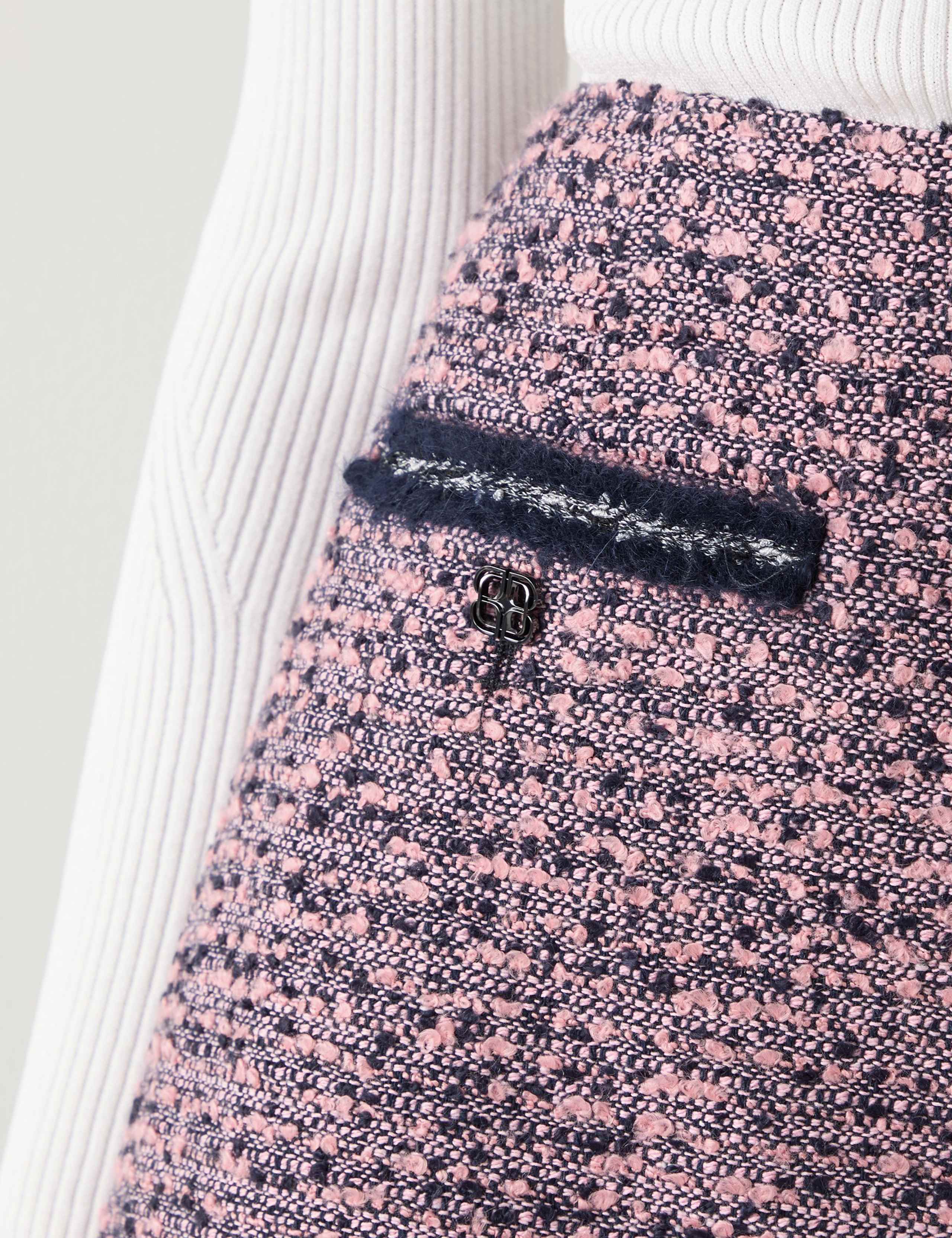 Cotton Rich Checked Mini A-Line Skirt 2 of 4