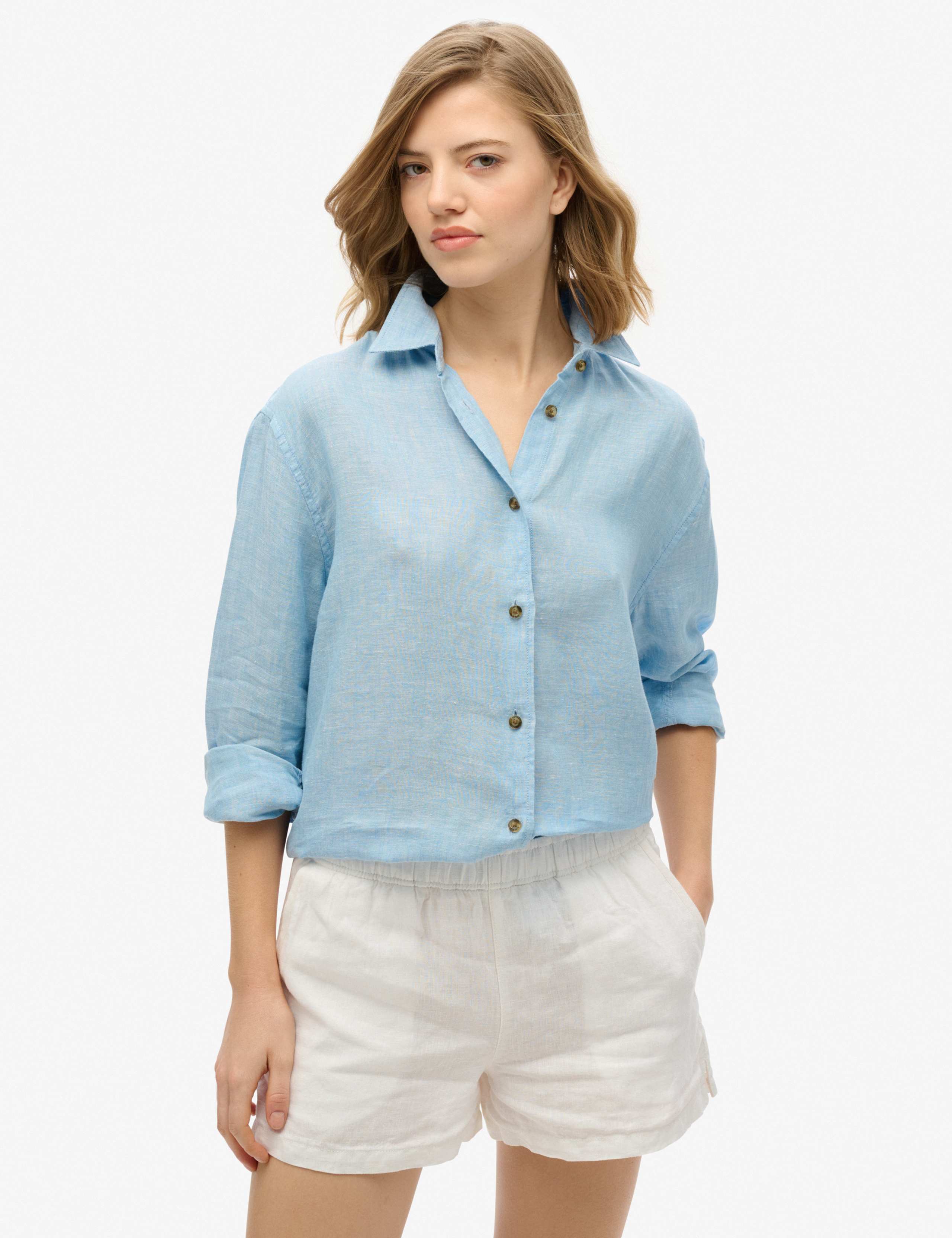 Linen Rich Collared Shirt 1 of 4