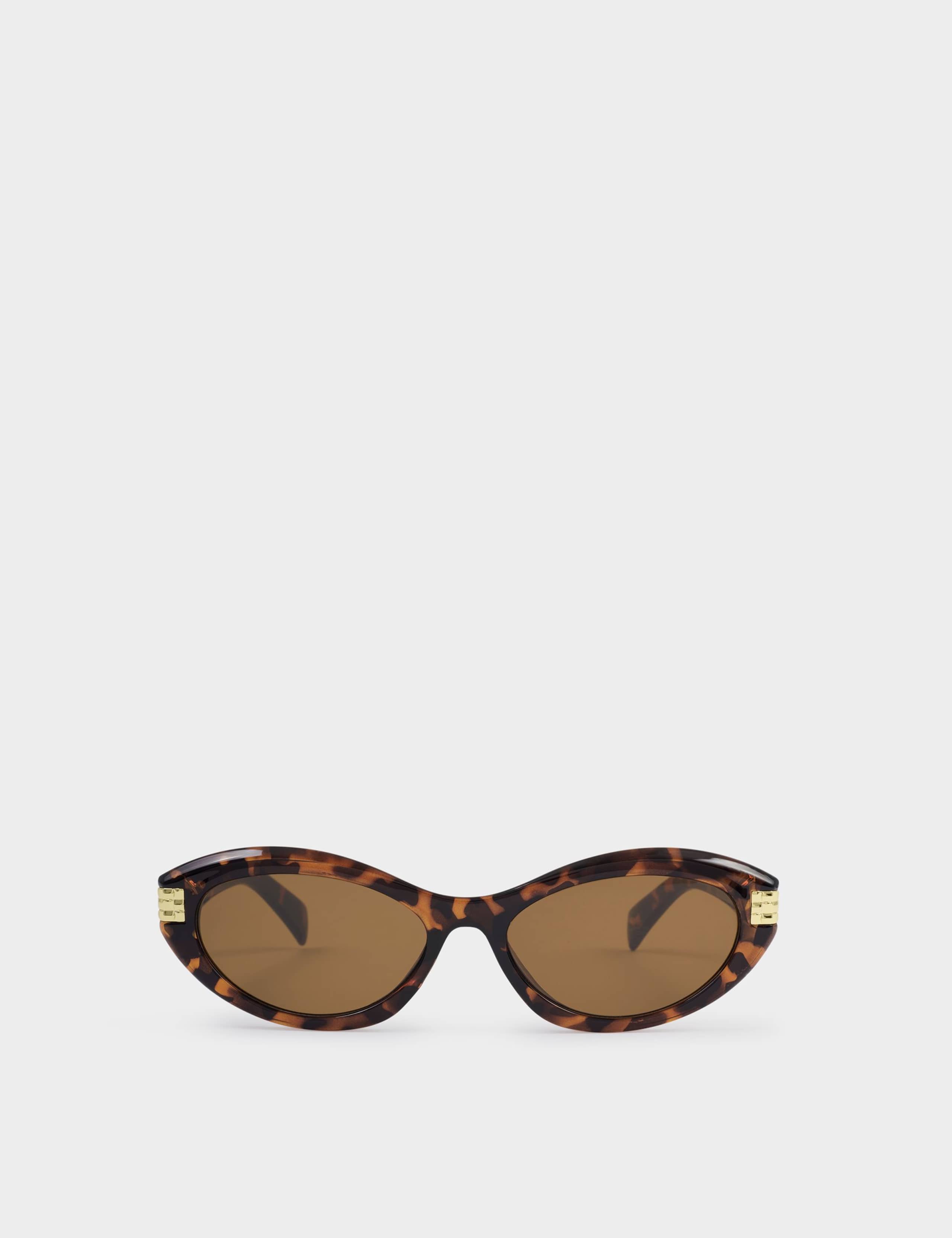 Animal Print Oval Sunglasses 2 of 6