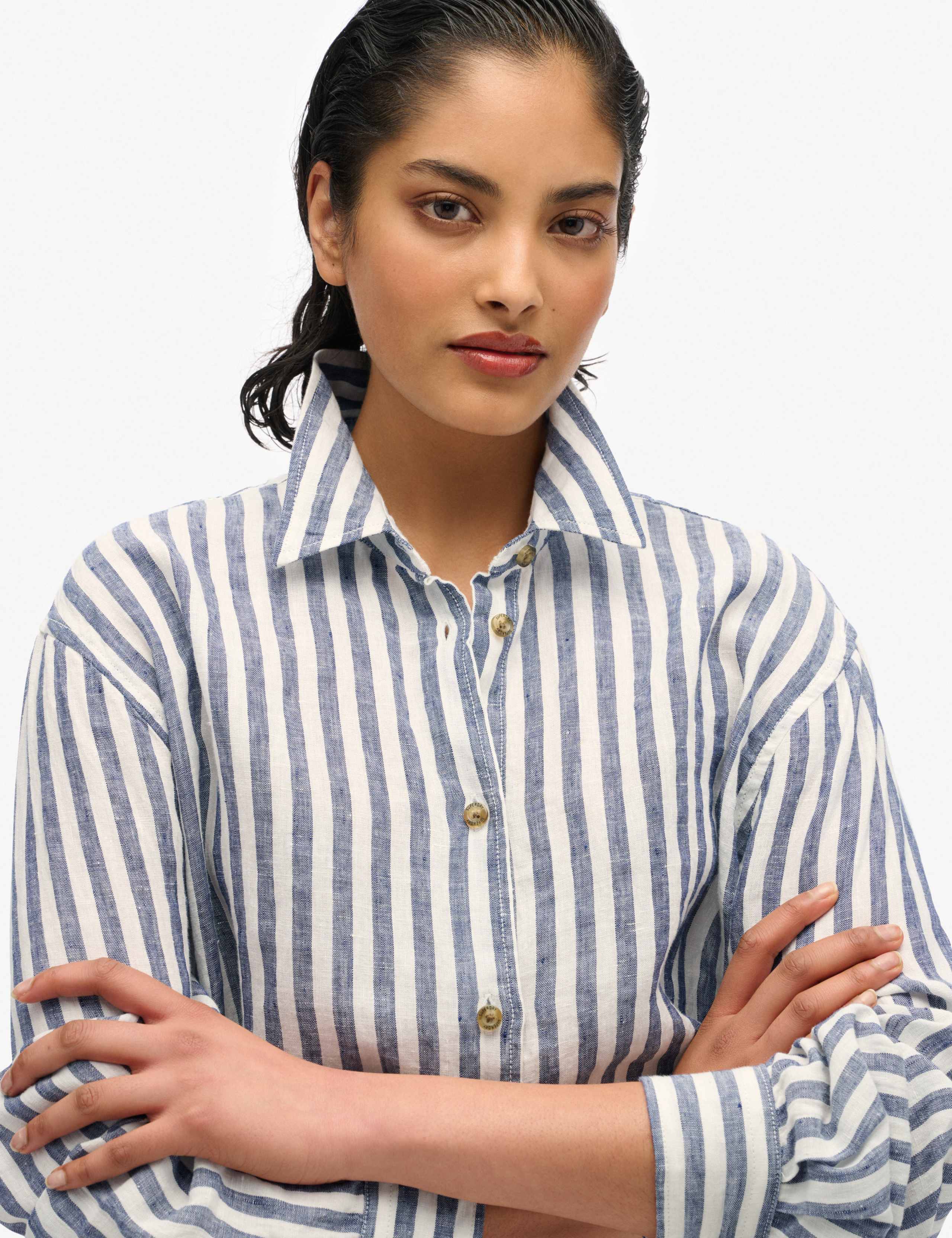 Linen Rich Striped Shirt 5 of 5