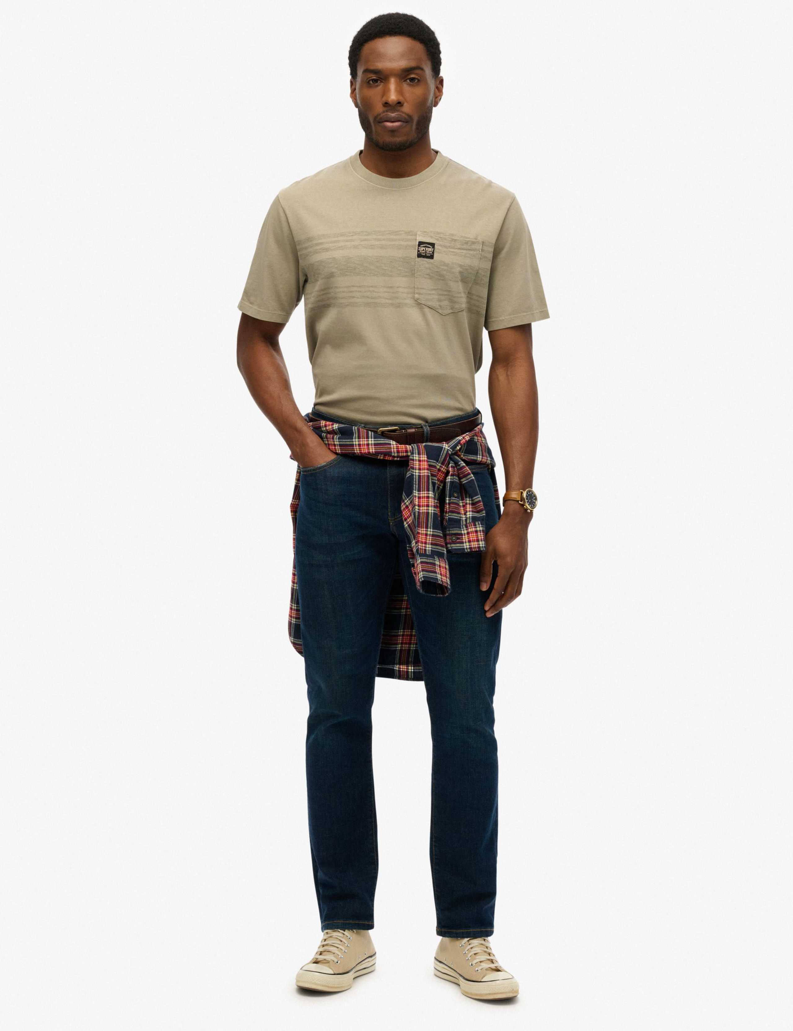 Pure Cotton Striped Crew Neck T-Shirt 2 of 4