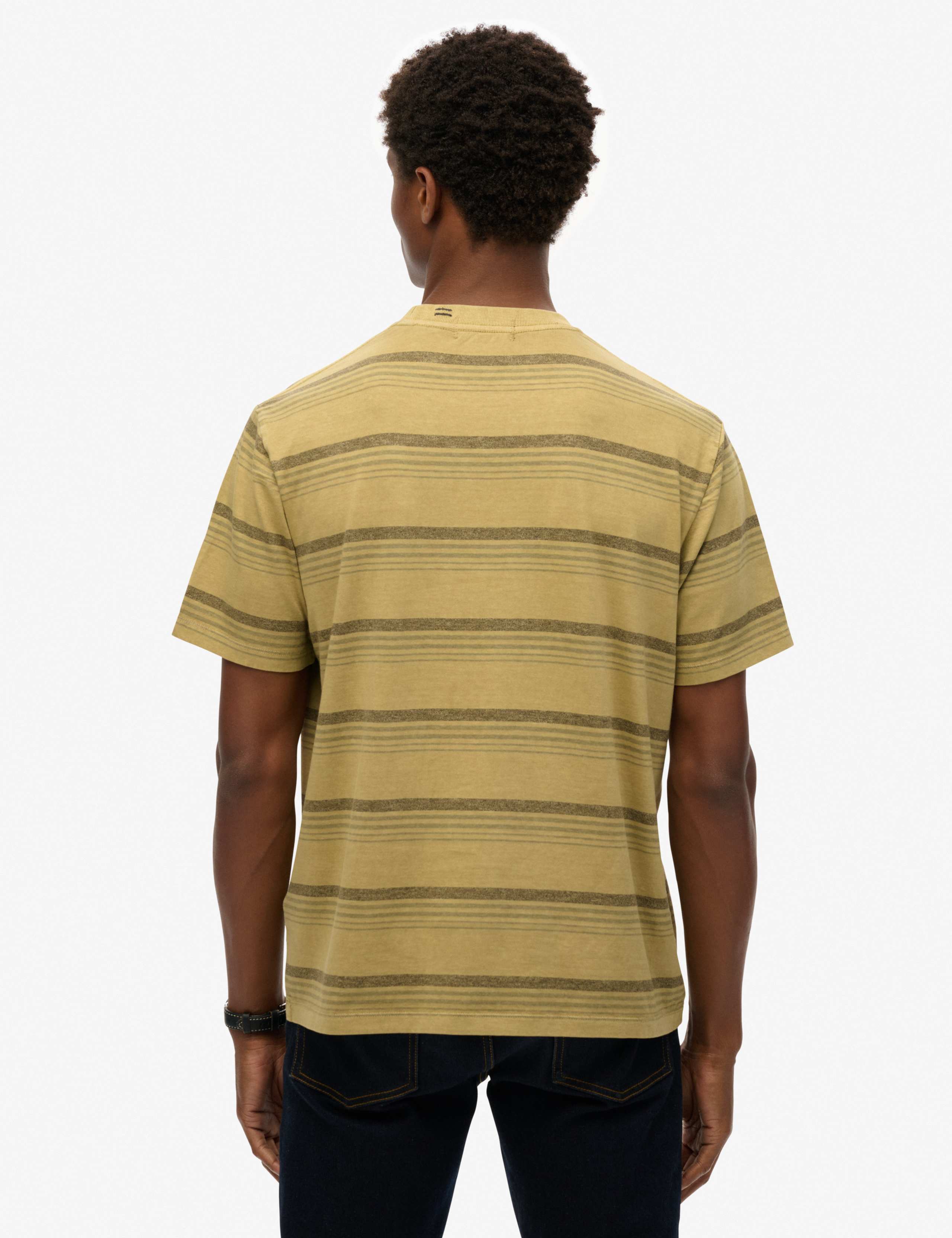 Pure Cotton Striped Crew Neck T-Shirt 4 of 6