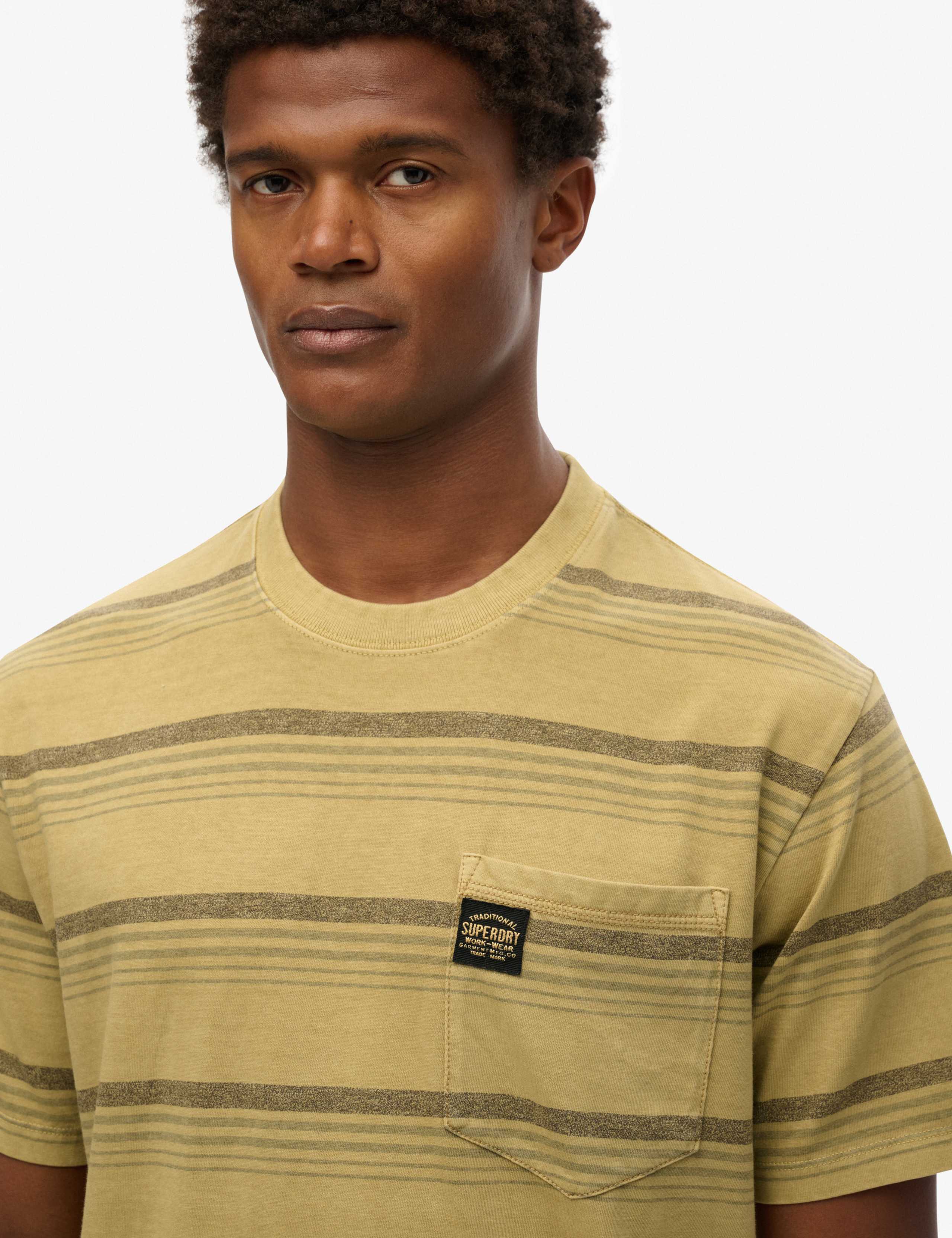 Pure Cotton Striped Crew Neck T-Shirt 5 of 6