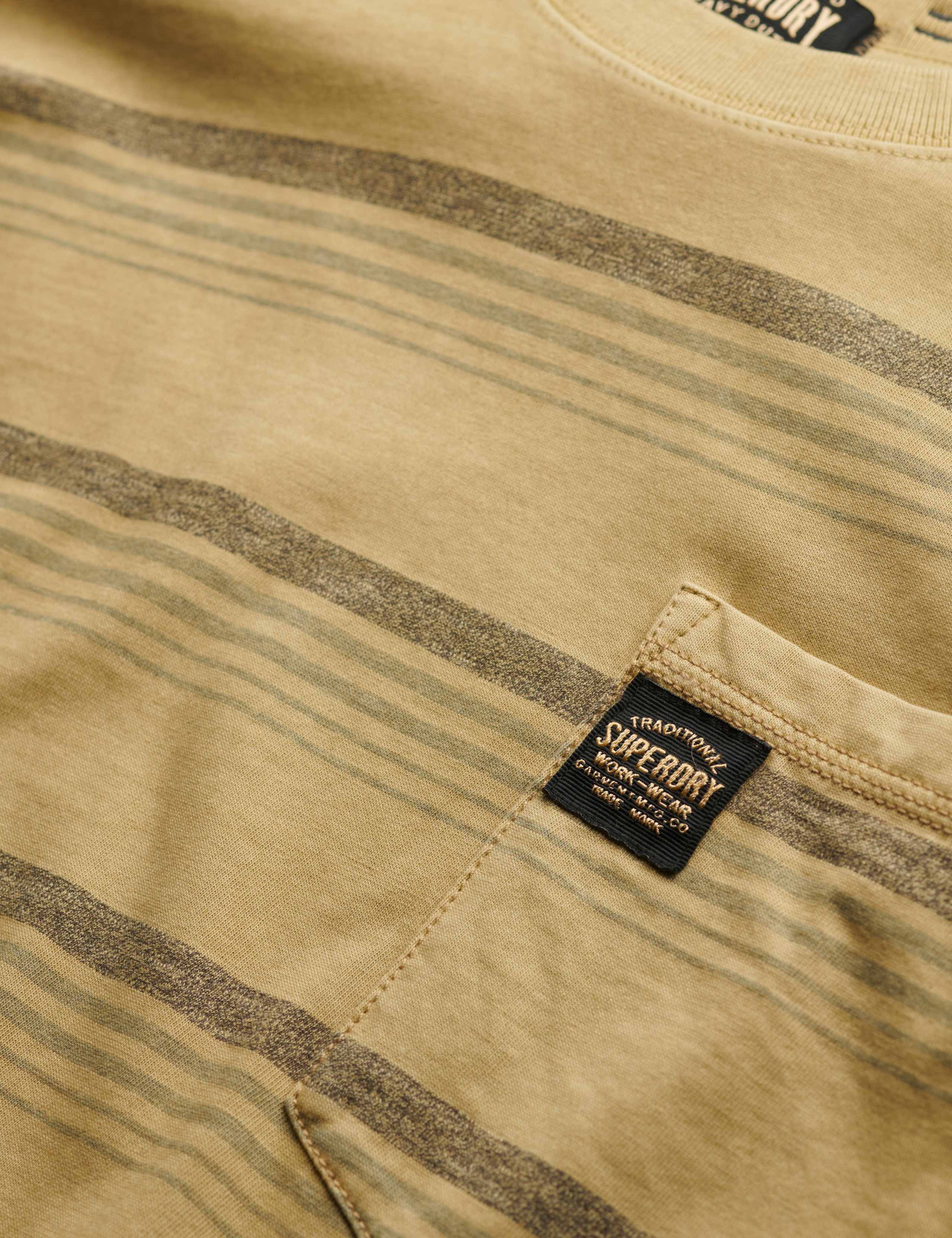 Pure Cotton Striped Crew Neck T-Shirt 6 of 6