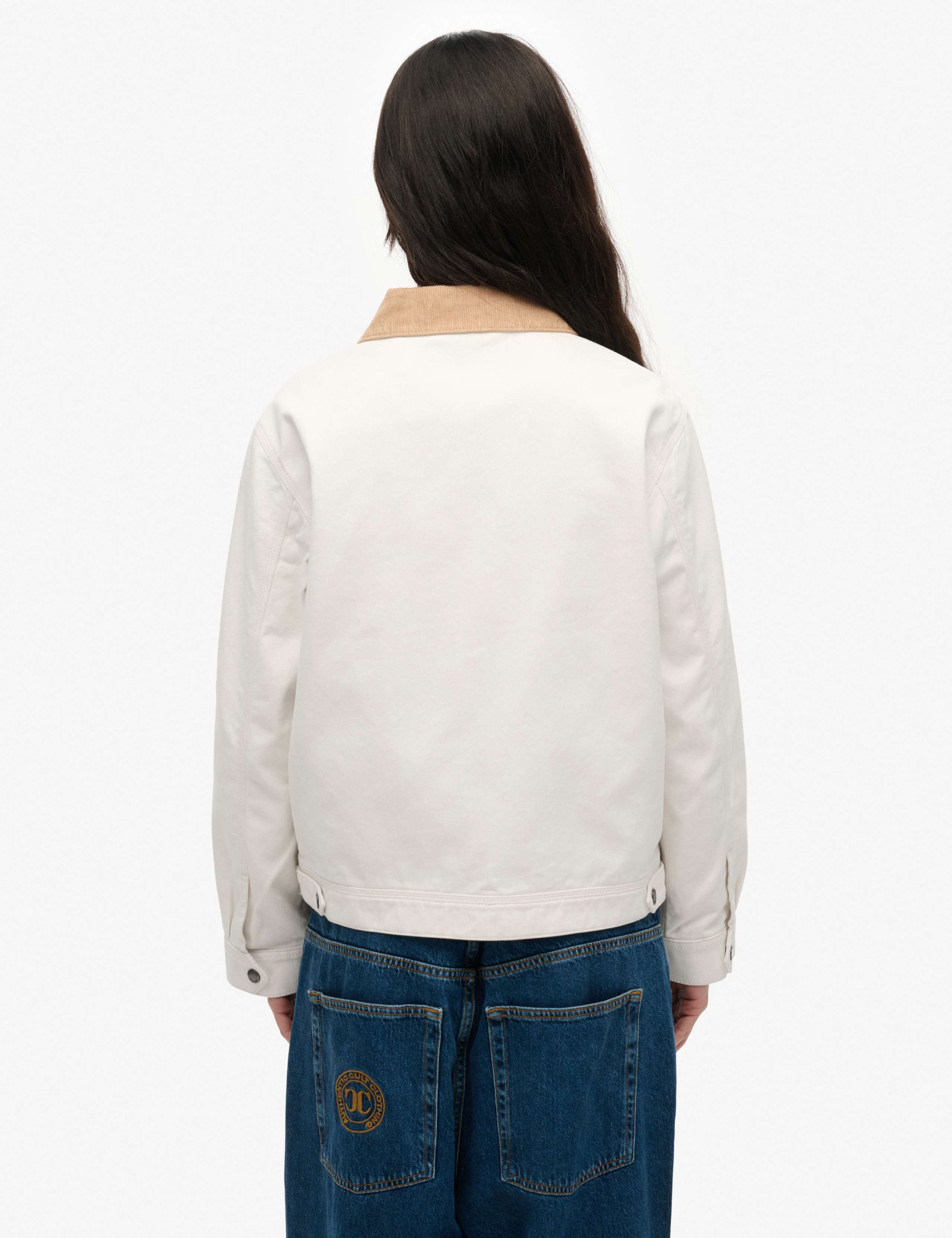 Pure Cotton Cord Collar Relaxed Jacket 3 of 4
